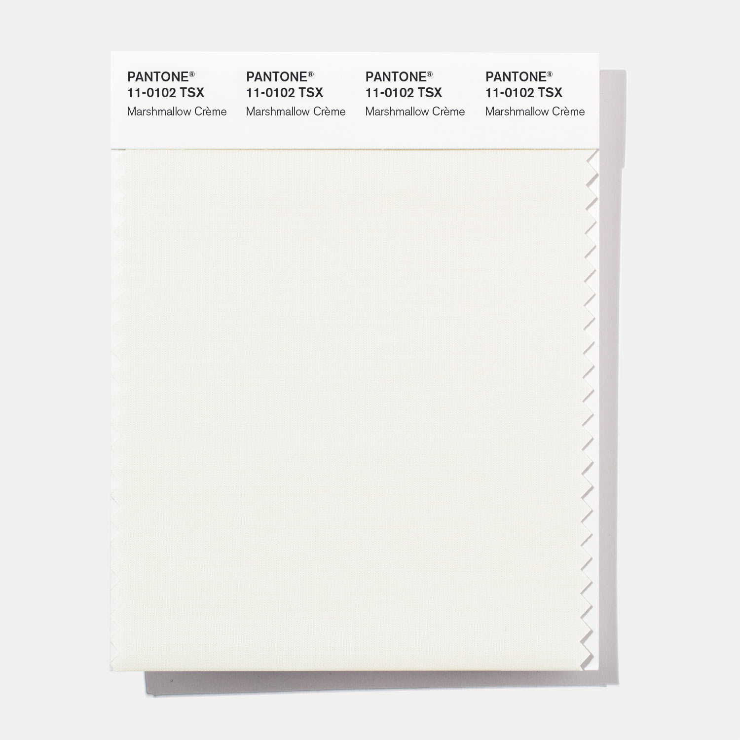 Pantone Polyester Swatch 11-0102 Marshmallow