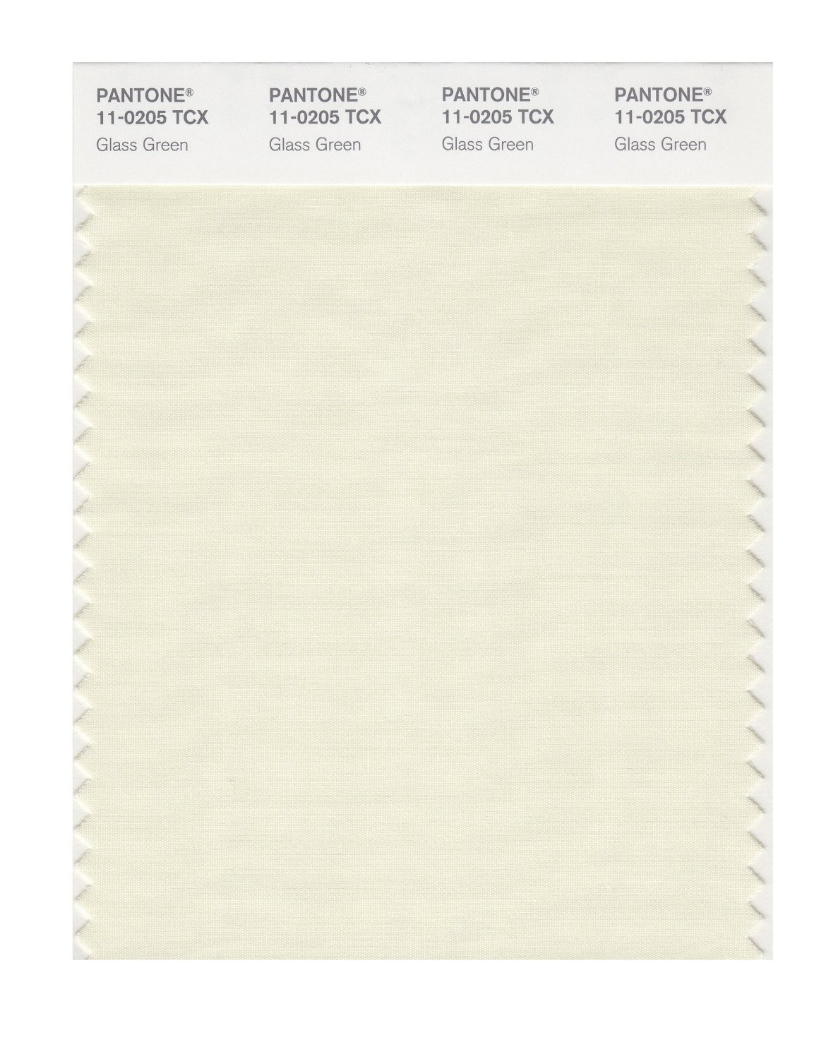 Pantone Cotton Swatch 11-0205 Glass Green