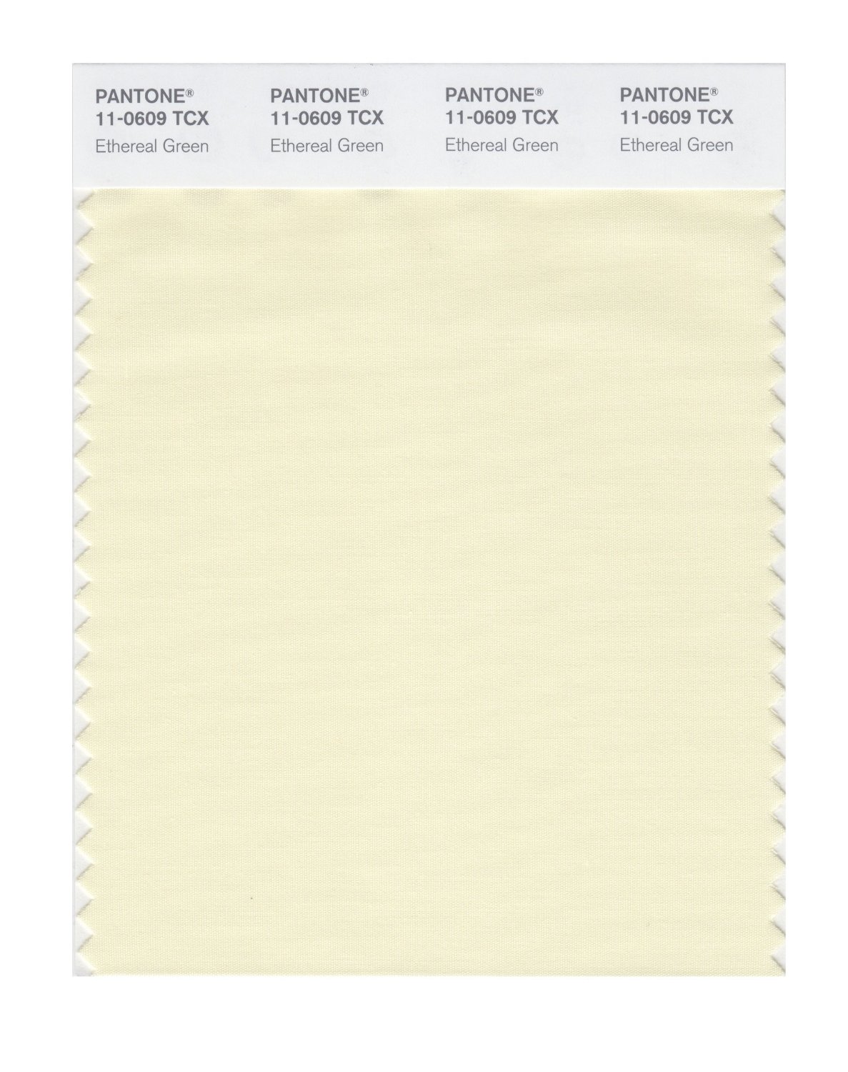 Pantone Cotton Swatch 11-0609 Etherial Green