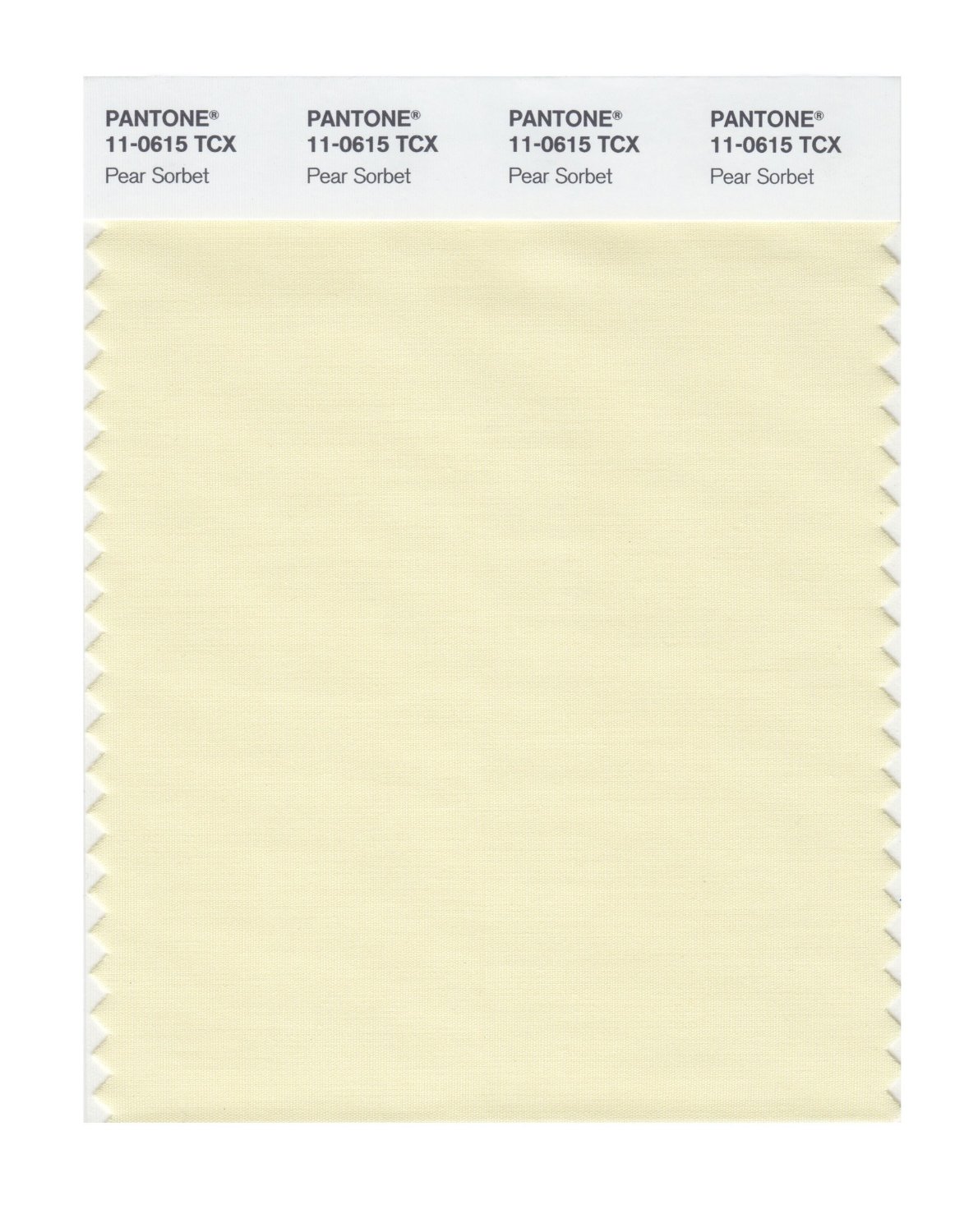 Pantone Cotton Swatch 11-0615 Pear Sorbet