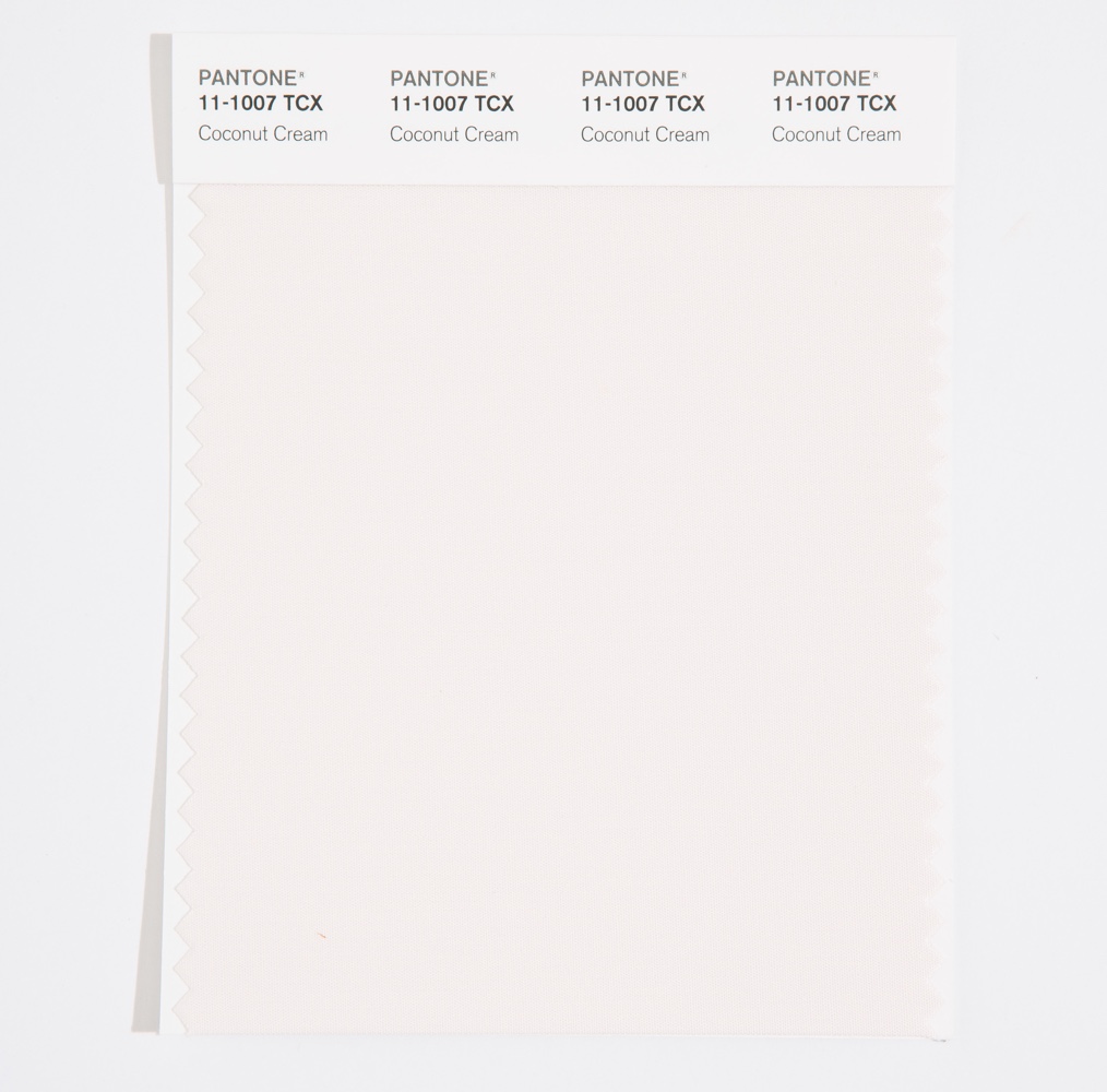 Pantone Cotton Swatch 11-1007 Coconut Cream