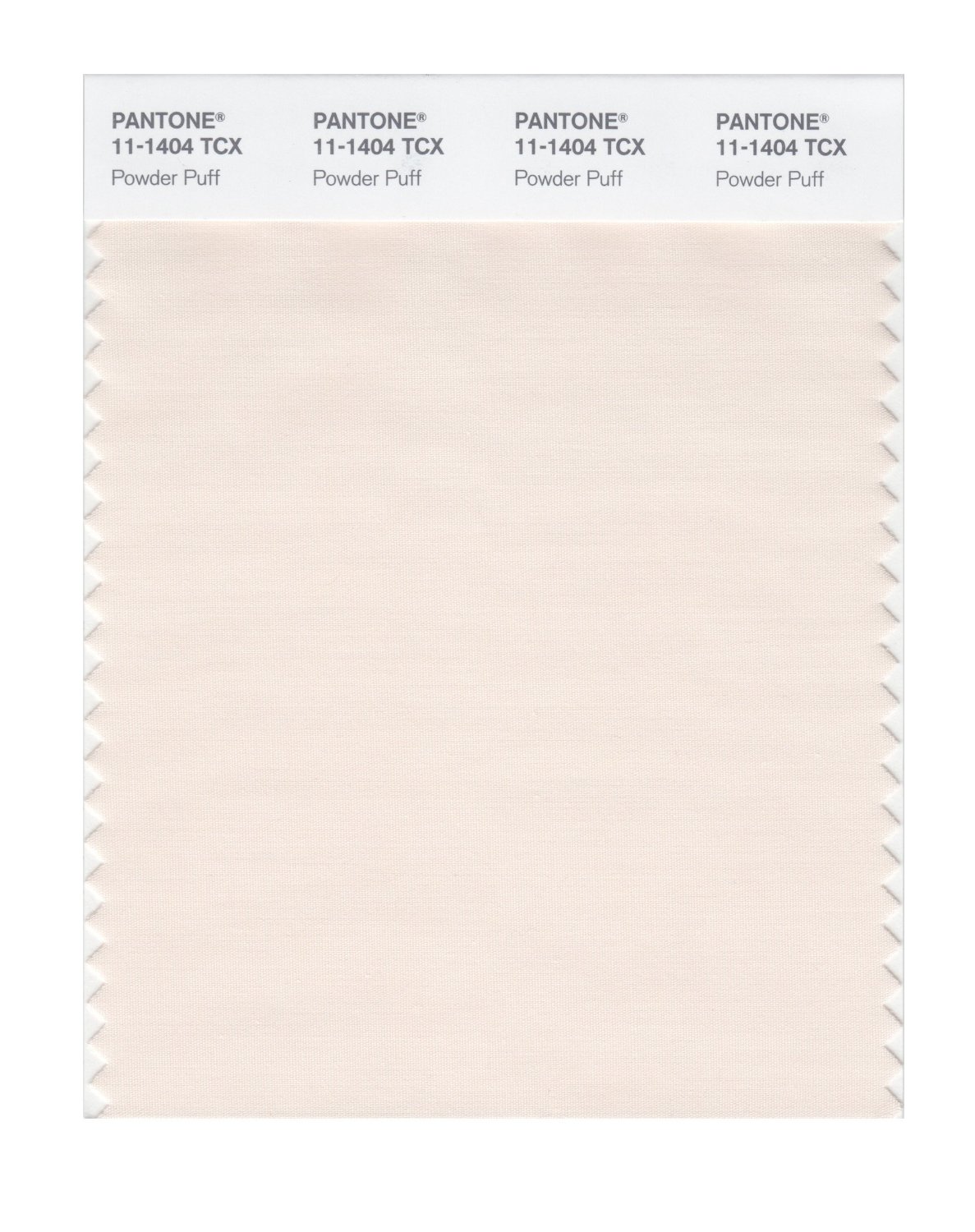 Pantone Cotton Swatch 11-1404 Powder Puff