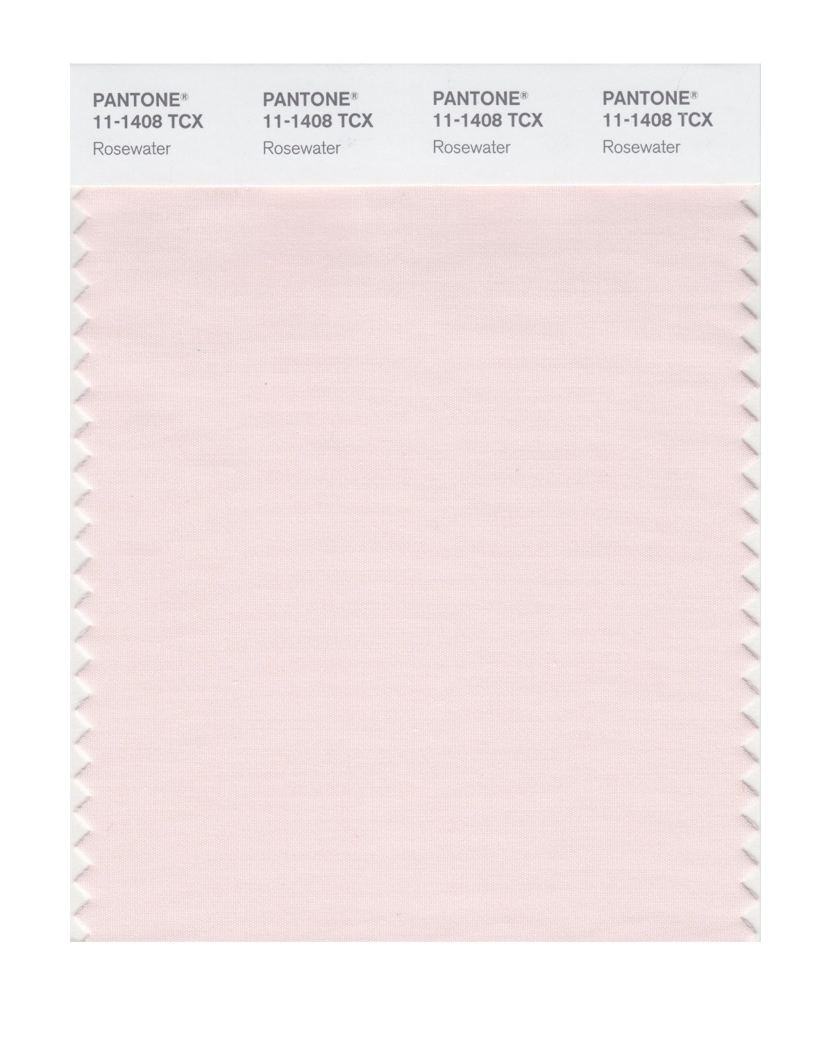 Pantone Cotton Swatch 11-1408 Rosewater