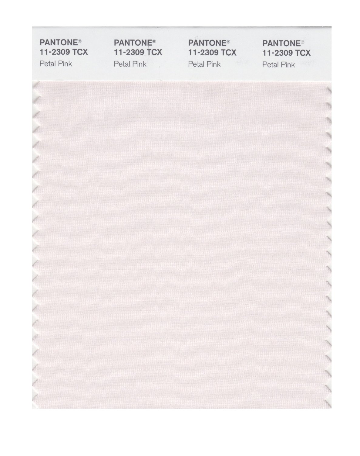 Pantone Cotton Swatch 11-2309 Petal Pink