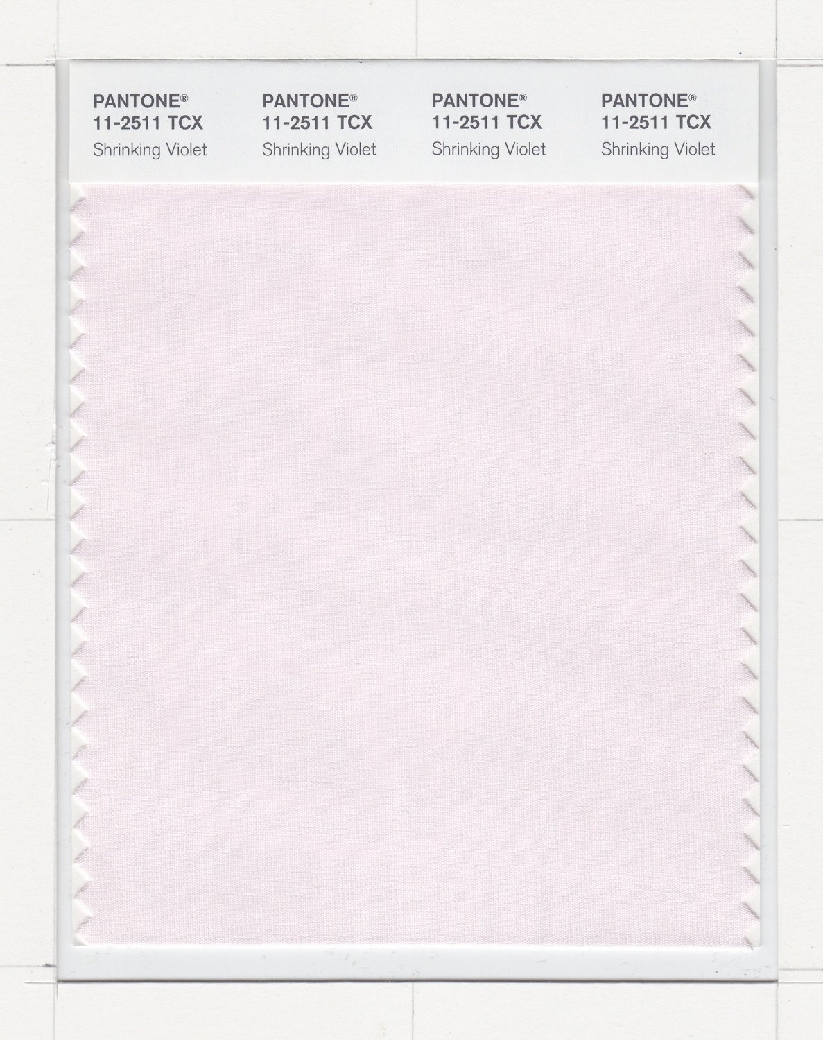 Pantone Cotton Swatch 11-2511 Shrinking Viole