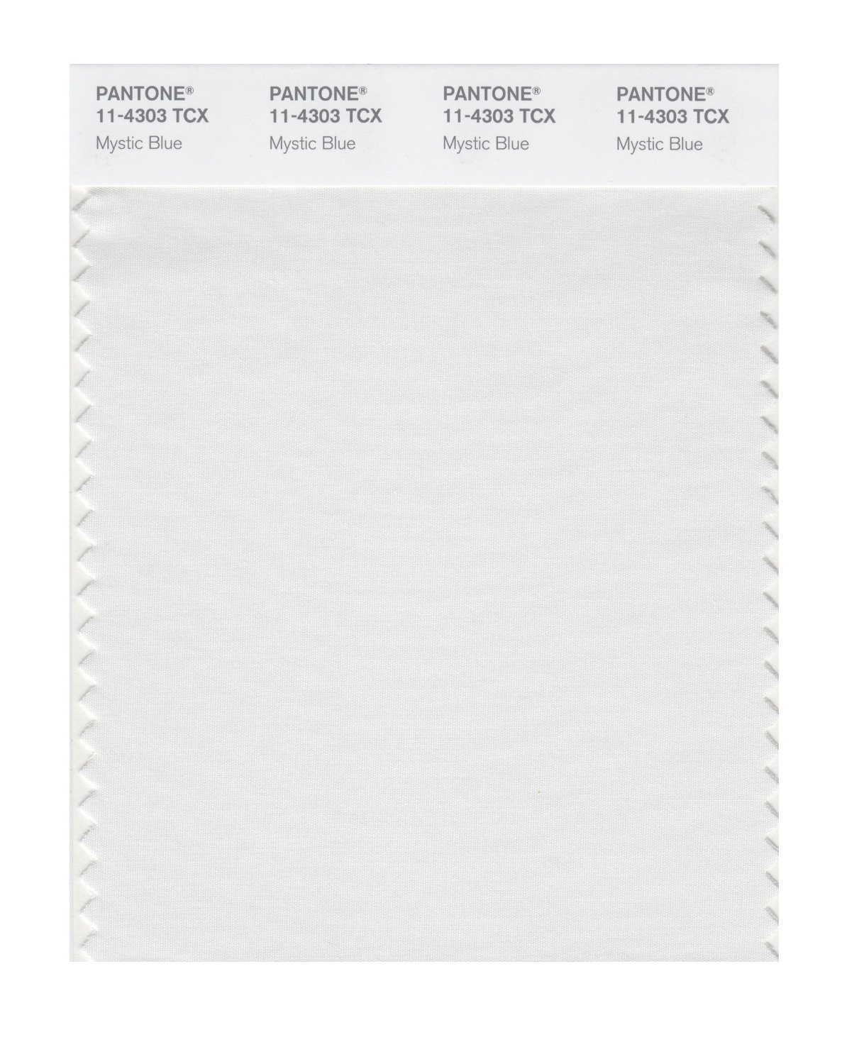 Pantone Cotton Swatch 11-4303 Mystic Blue