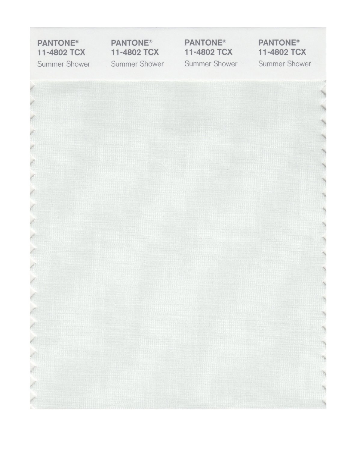 Pantone Cotton Swatch 11-4802 Summer Shower