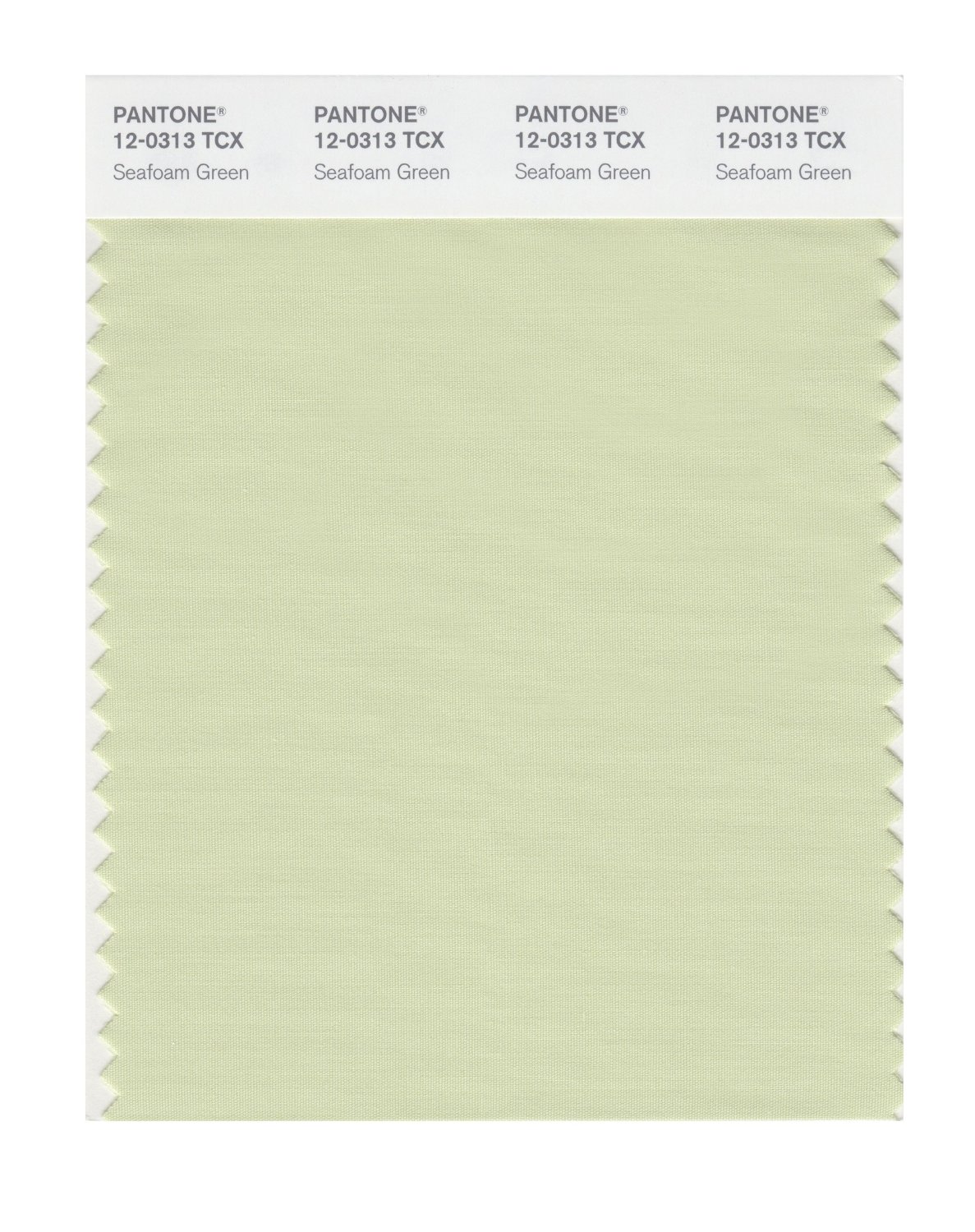 Pantone Cotton Swatch 12-0313 Seafoam Green