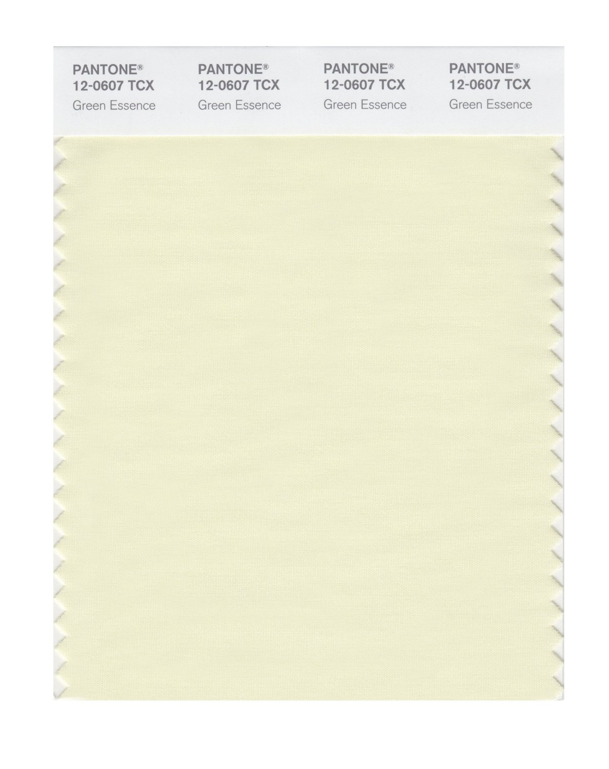 Pantone Cotton Swatch 12-0607 Green Essence