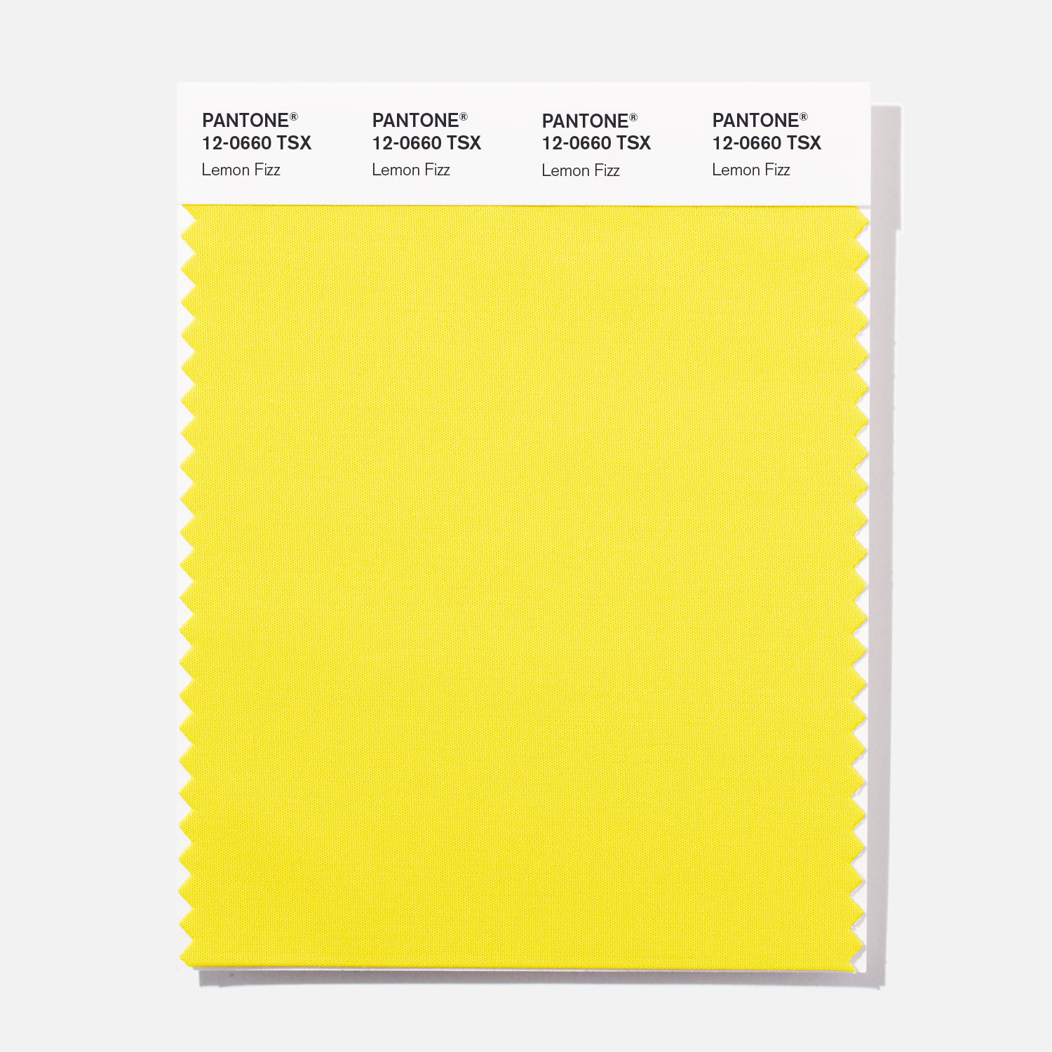 Pantone Polyester Swatch 12-0660 Lemon Fizz