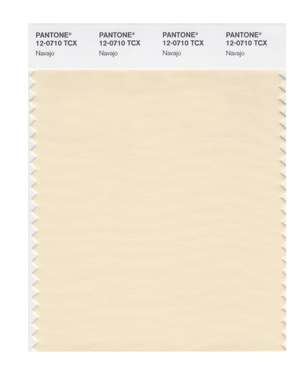 Pantone Cotton Swatch 12-0710 Shortbread