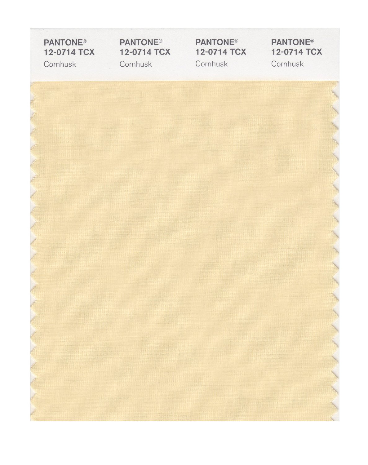 Pantone Cotton Swatch 12-0714 Cornhusk