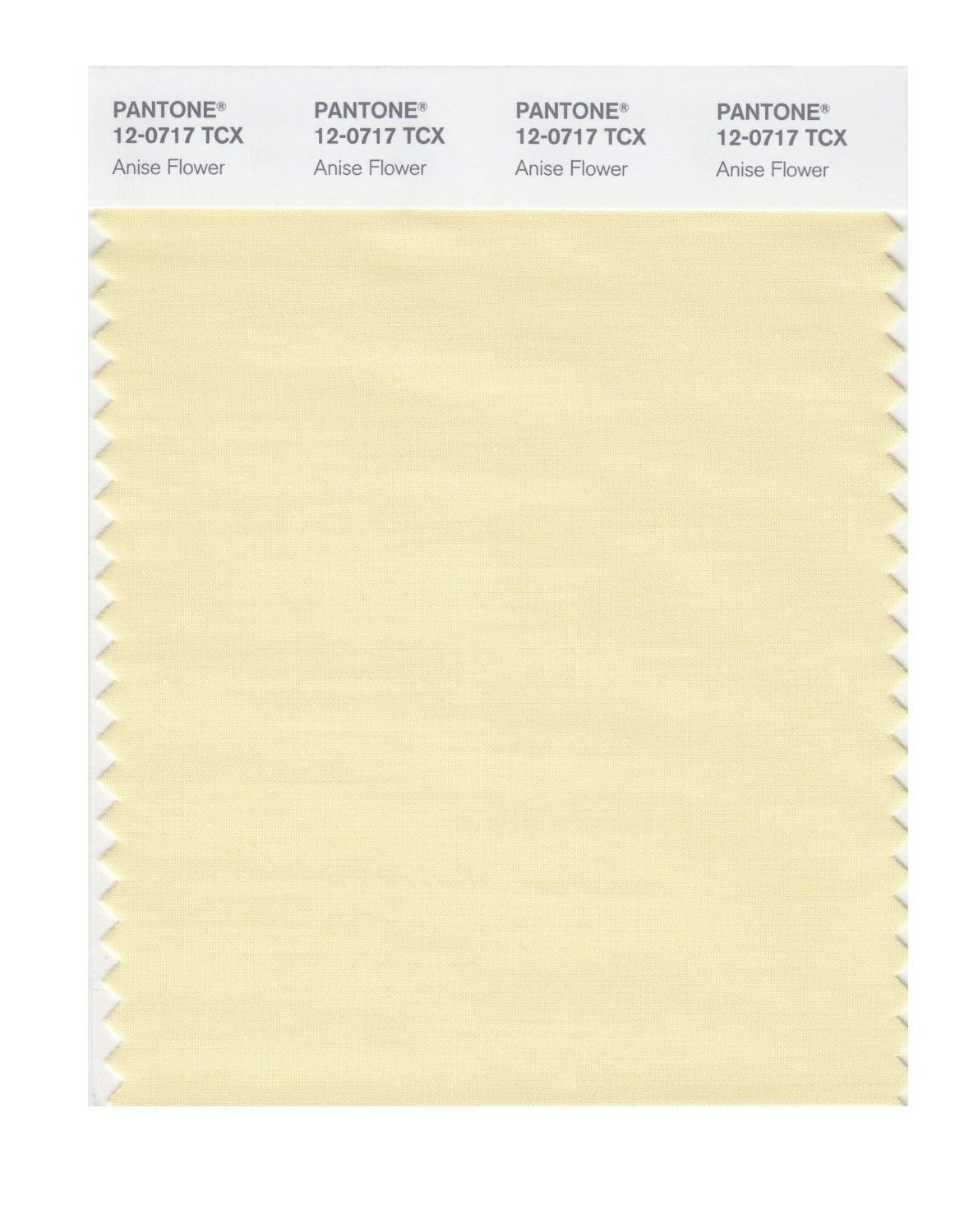 Pantone Cotton Swatch 12-0717 Anise Flower