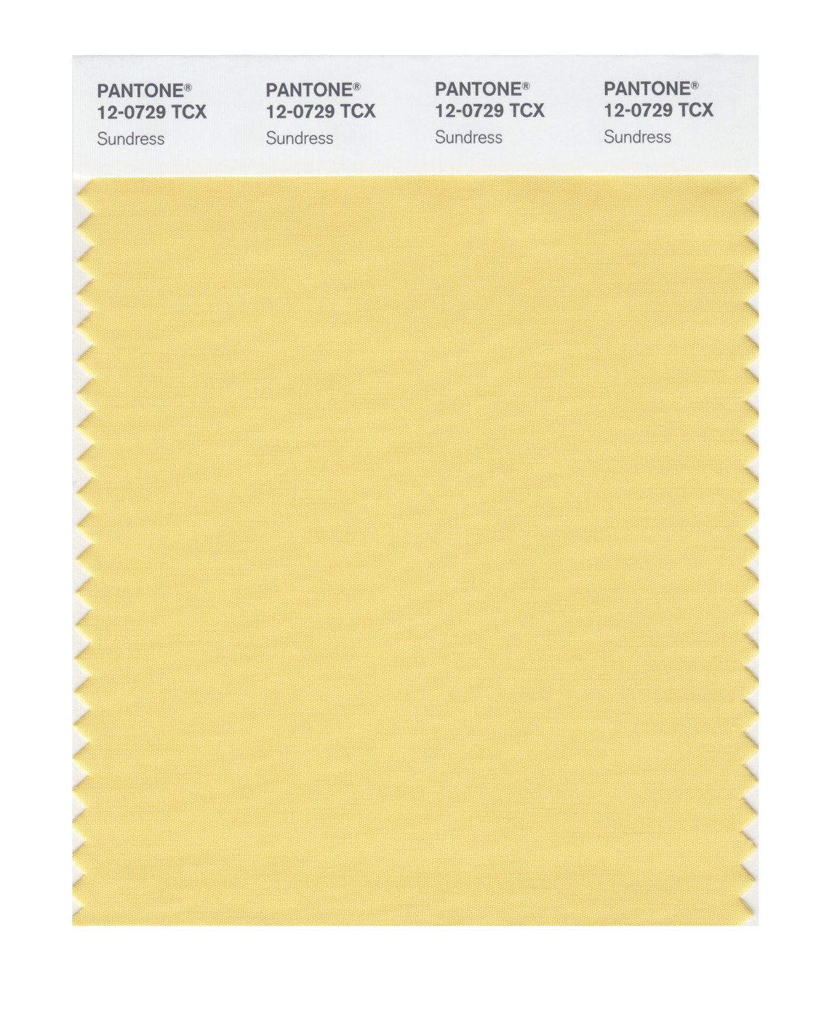 Pantone Cotton Swatch 12-0729 Sundress