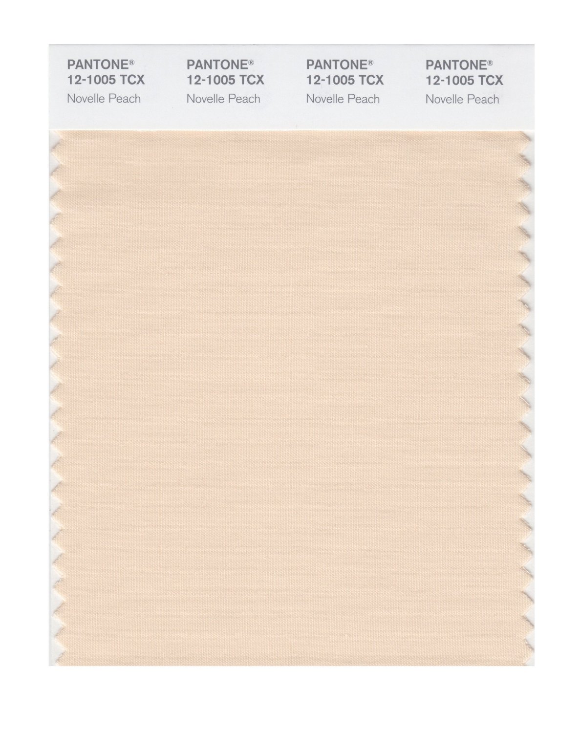 Pantone Cotton Swatch 12-1005 Novelle Peach