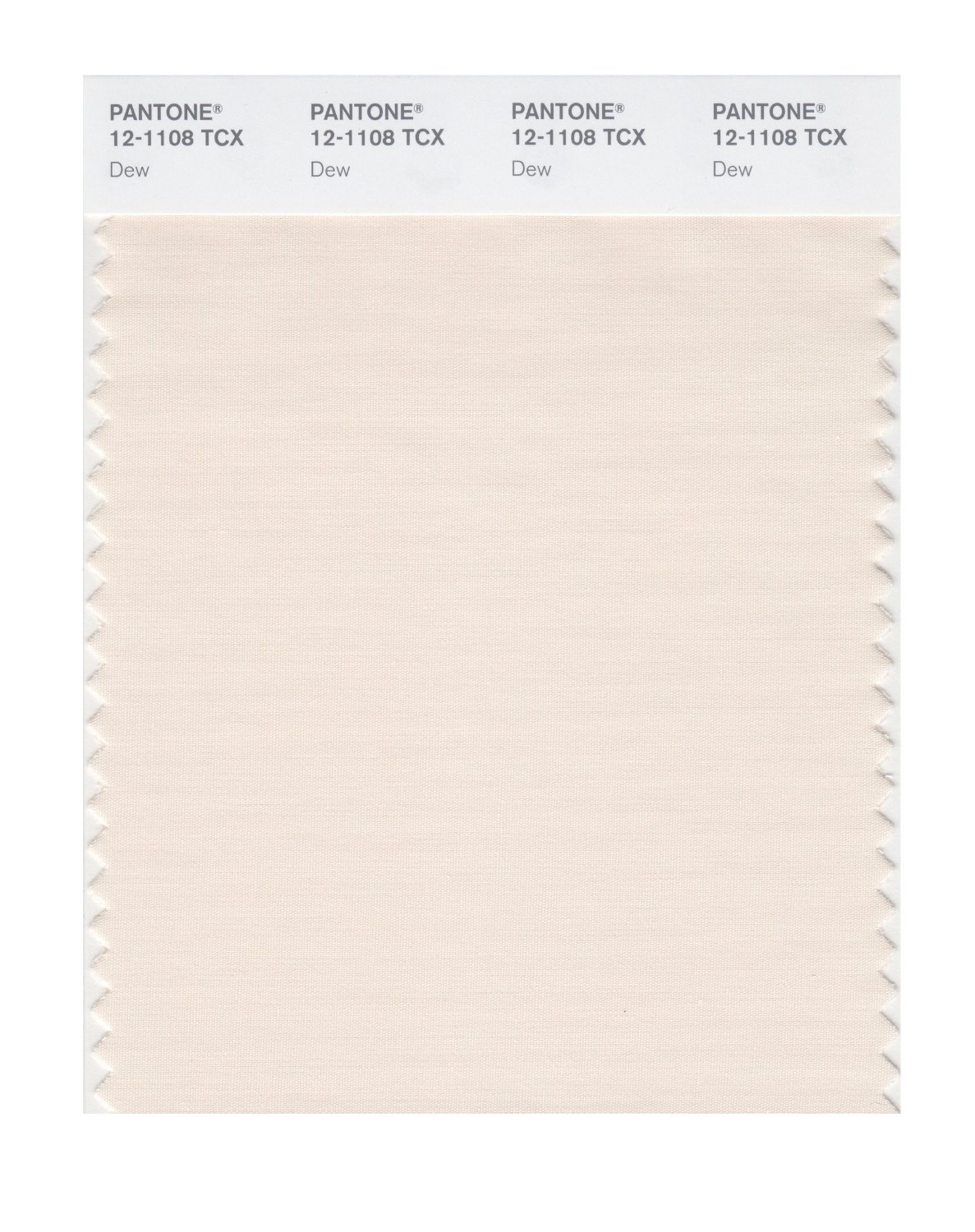 Pantone Cotton Swatch 12-1108 Dew