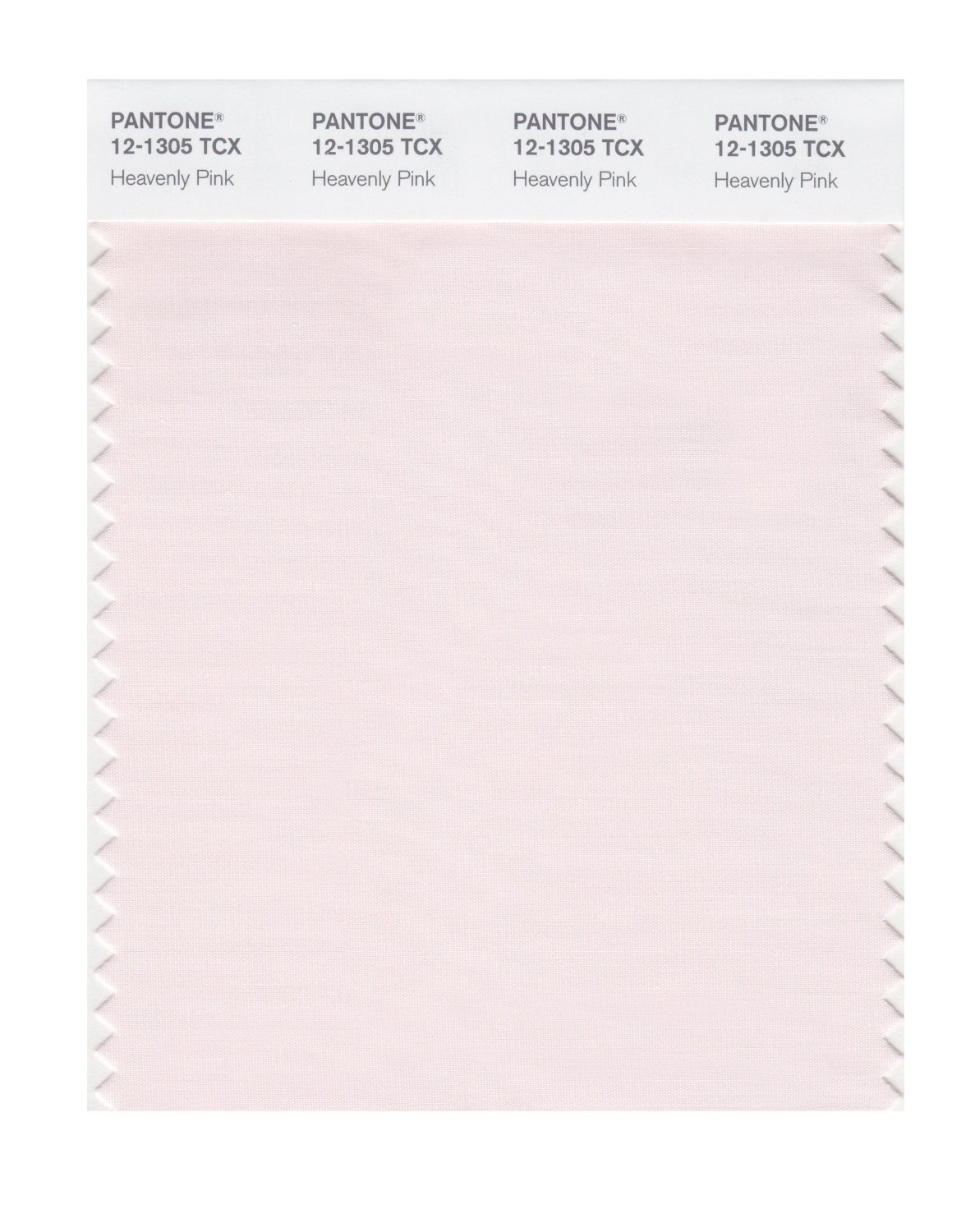 Pantone Cotton Swatch 12-1305 Heavenly Pink