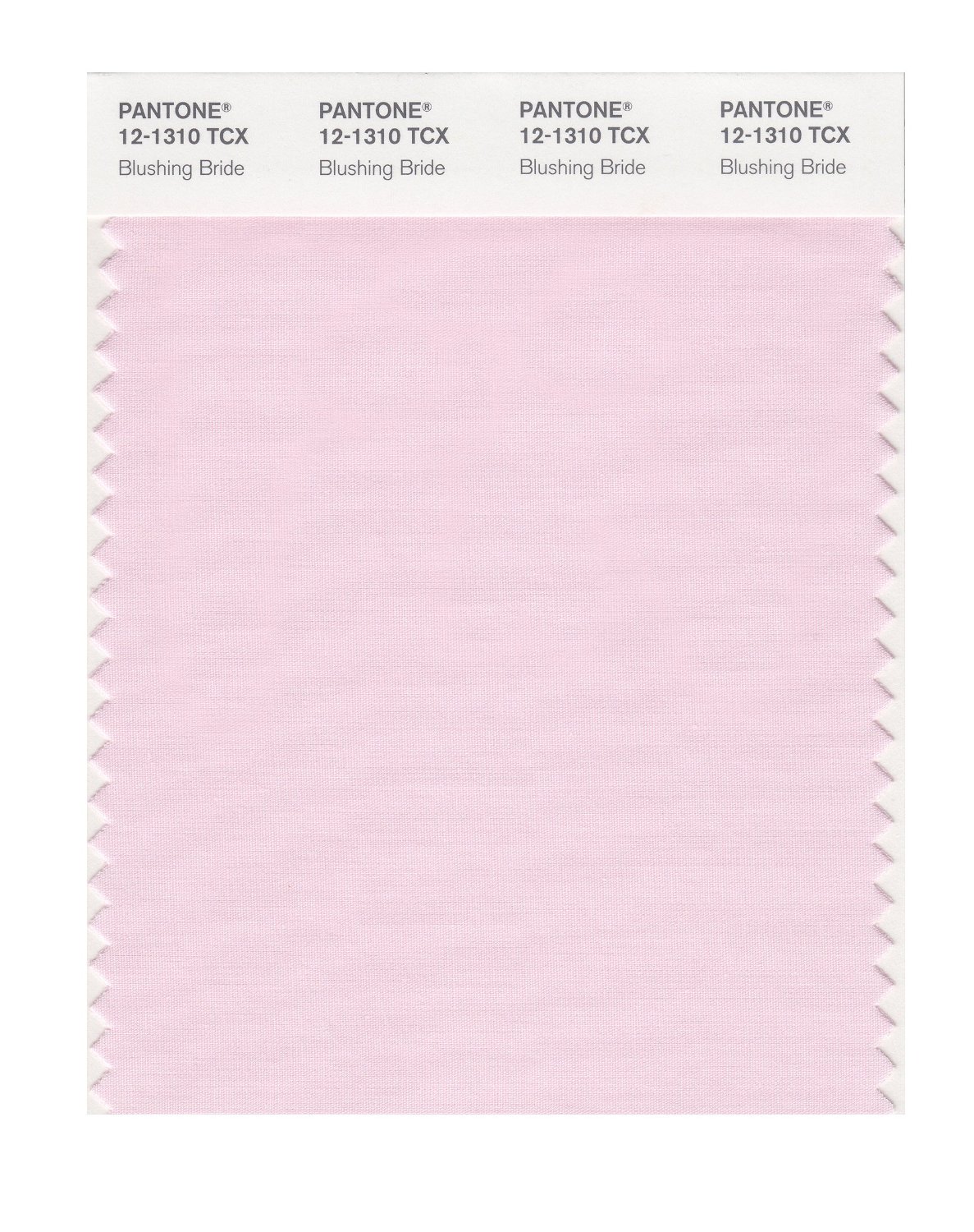 Pantone Cotton Swatch 12-1310 Icy Pink