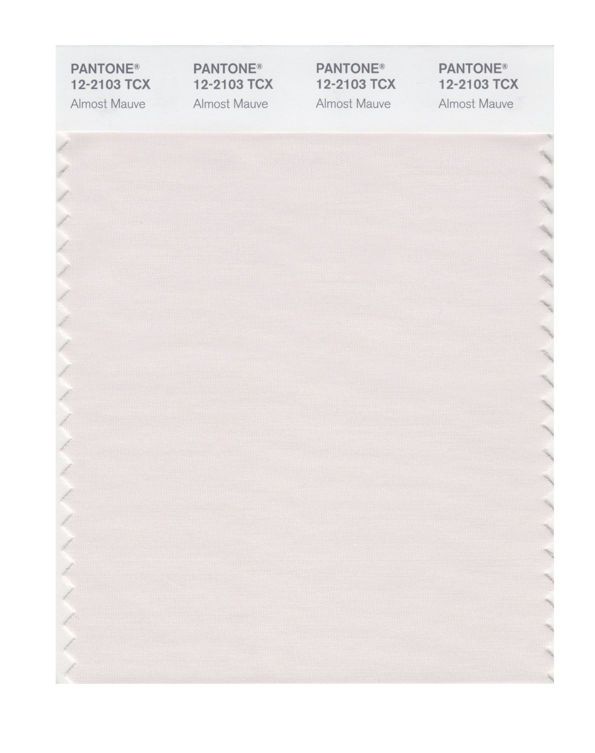 Pantone Cotton Swatch 12-2103 Almost Mauve