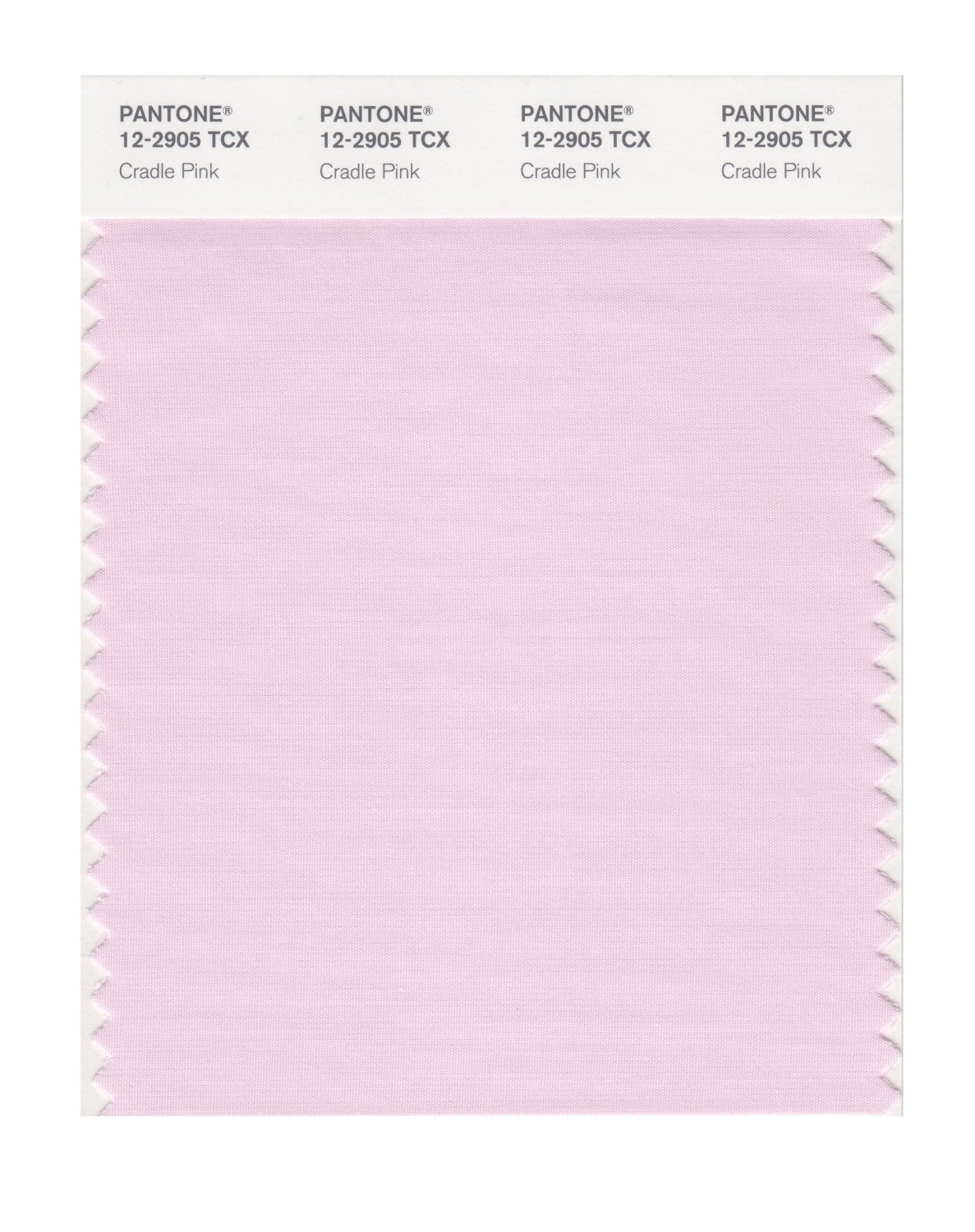 Pantone Cotton Swatch 12-2905 Cradle Pink