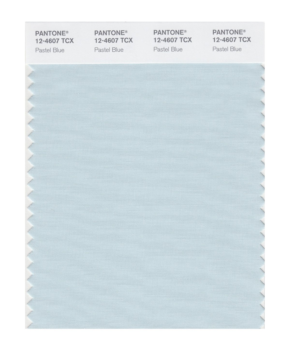 Pantone Cotton Swatch 12-4607 Pastel Blue