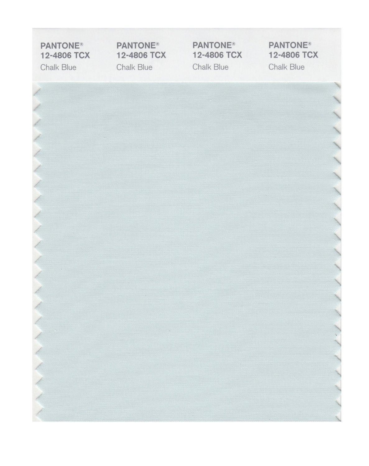 Pantone Cotton Swatch 12-4806 Chalk Blue