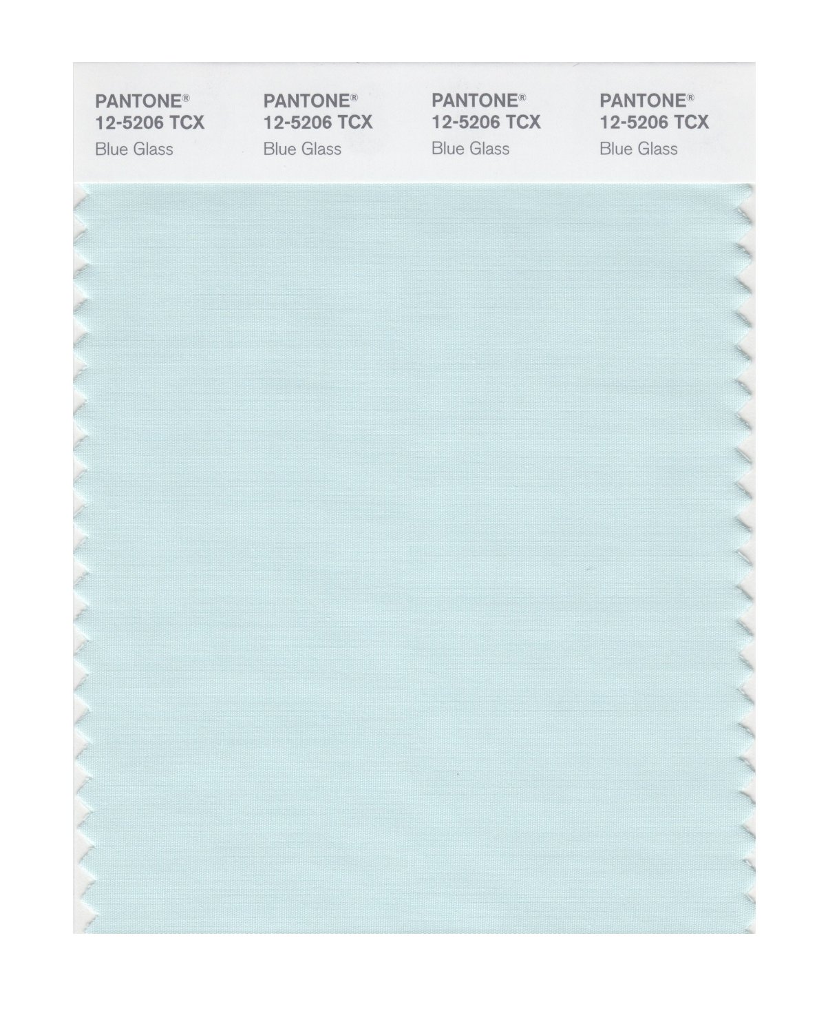 Pantone Cotton Swatch 12-5206 Blue Glass