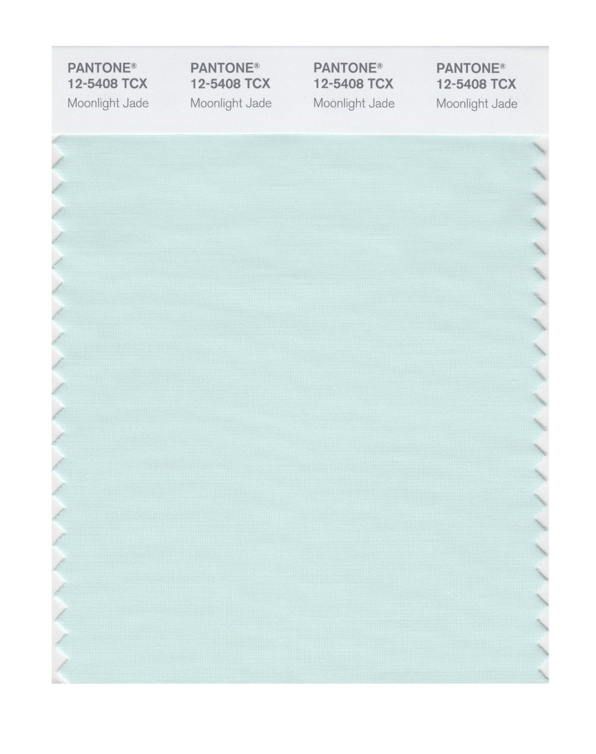 Pantone Cotton Swatch 12-5408 Moonlight Jade