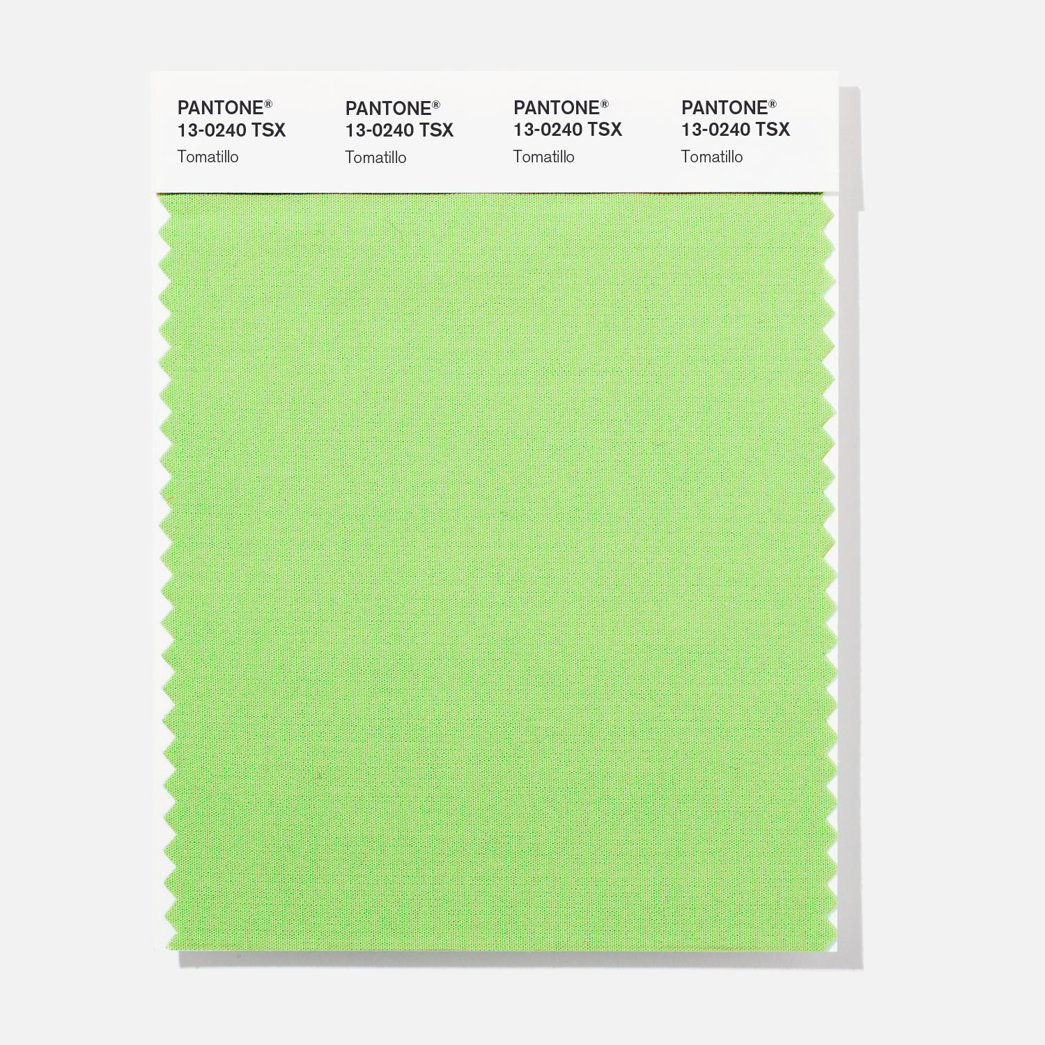 Pantone Polyester Swatch 13-0240 Tomatillo