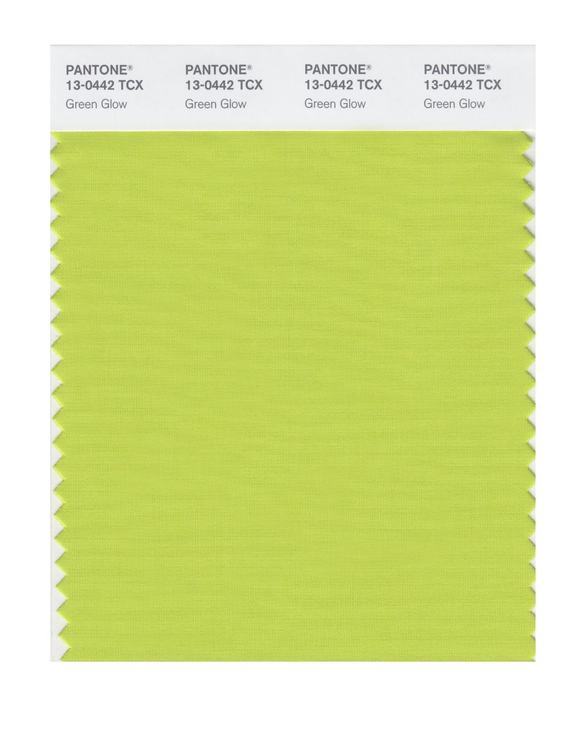 Pantone Cotton Swatch 13-0442 Green Glow