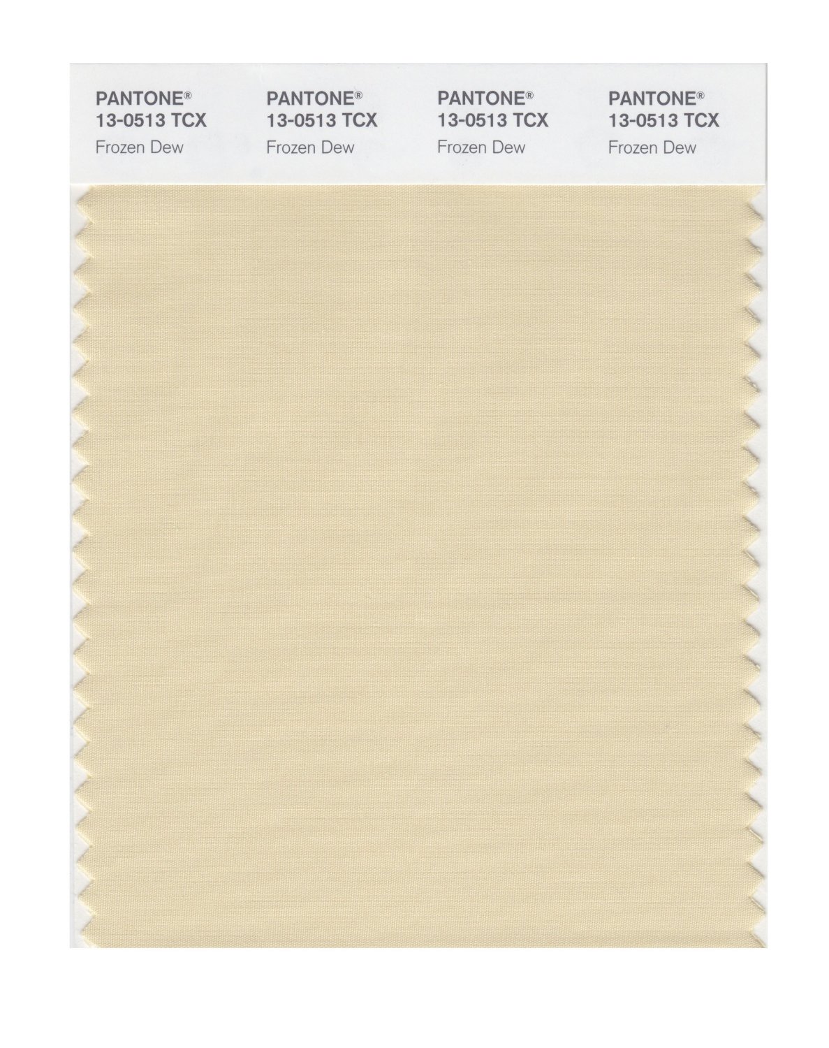 Pantone Cotton Swatch 13-0513 Frozen Dew