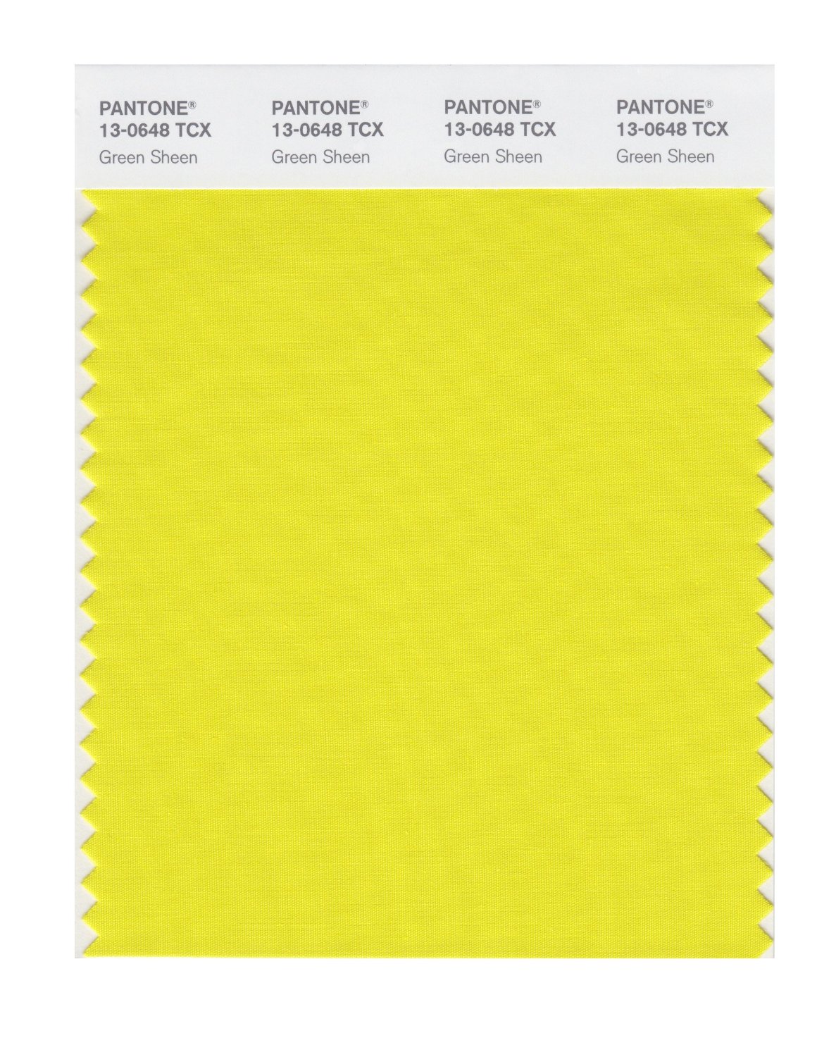 Pantone Cotton Swatch 13-0648 Green Sheen