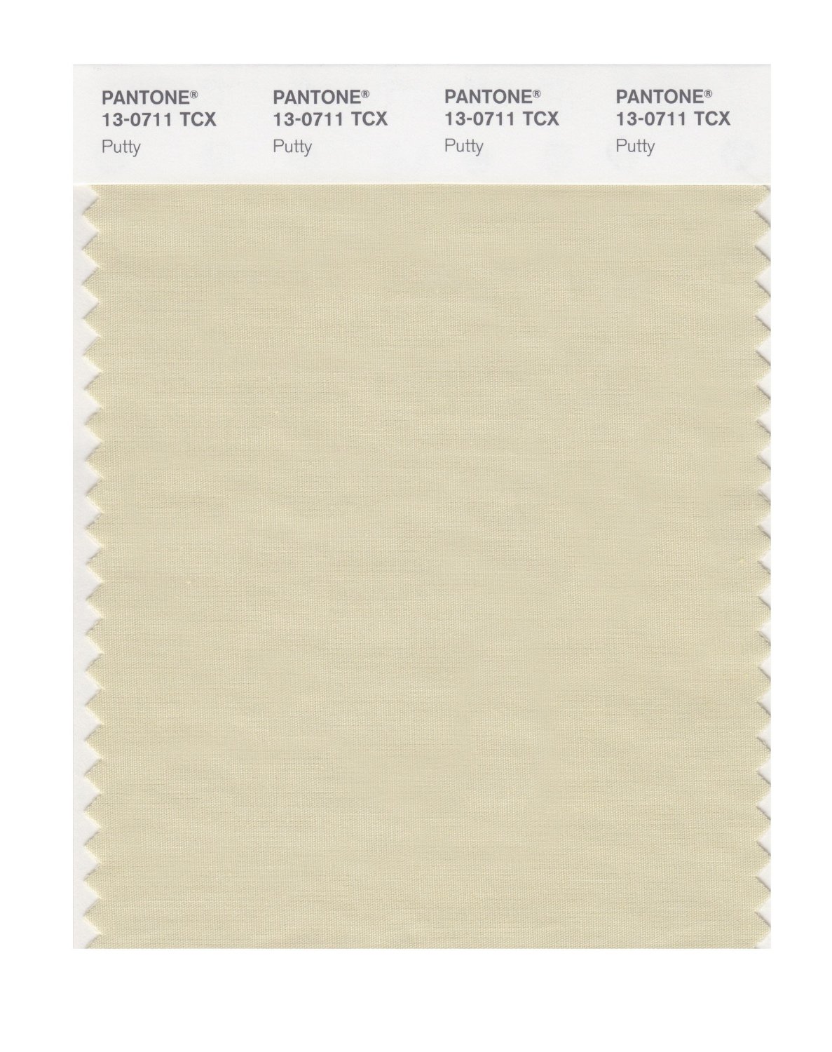 Pantone Cotton Swatch 13-0711 Putty