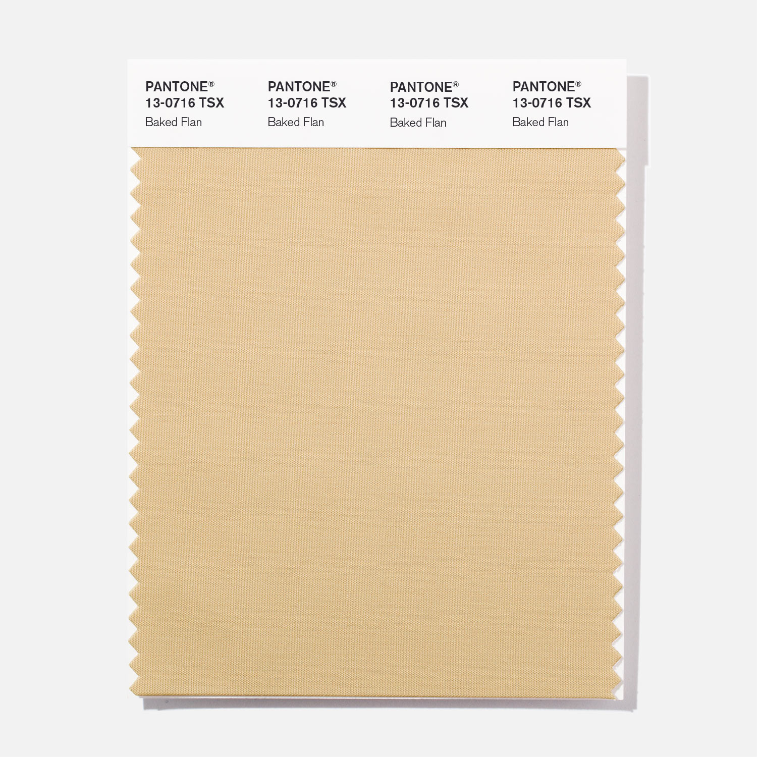 Pantone Polyester Swatch 13-0716 Baked Flan