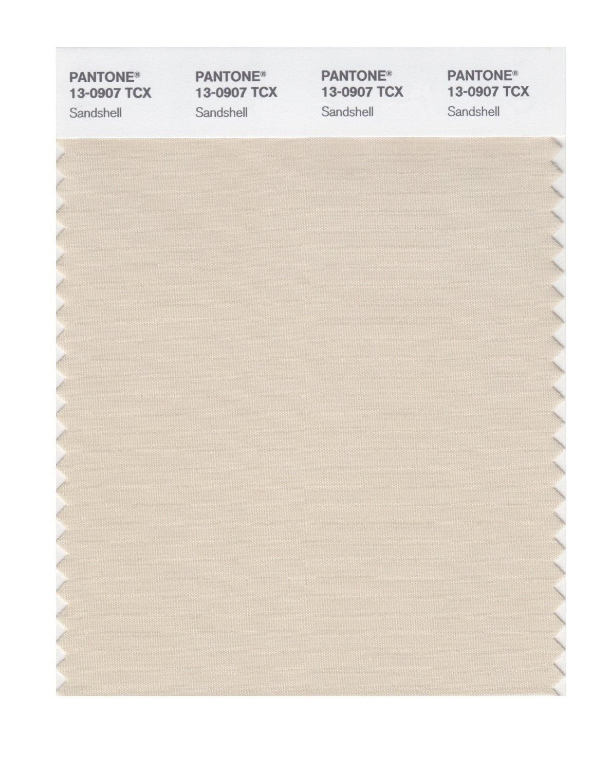 Pantone Cotton Swatch 13-0907 Sandshell