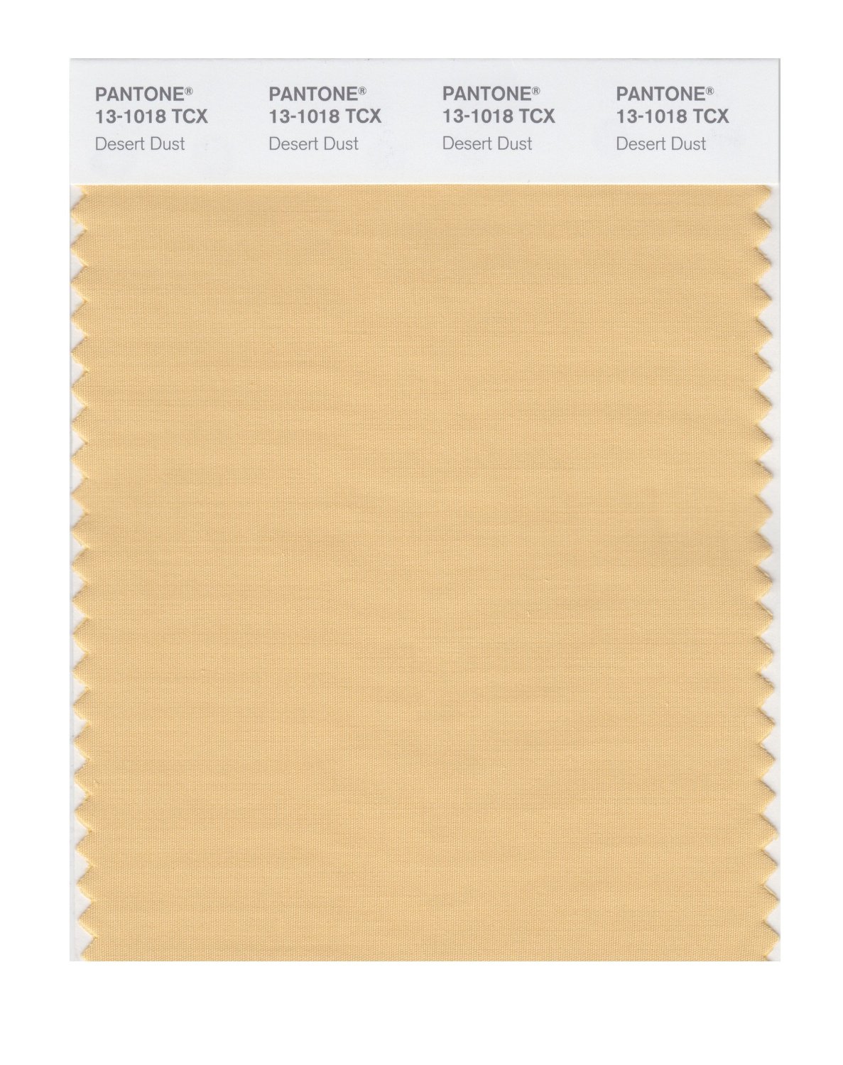 Pantone Cotton Swatch 13-1018 Desert Dust