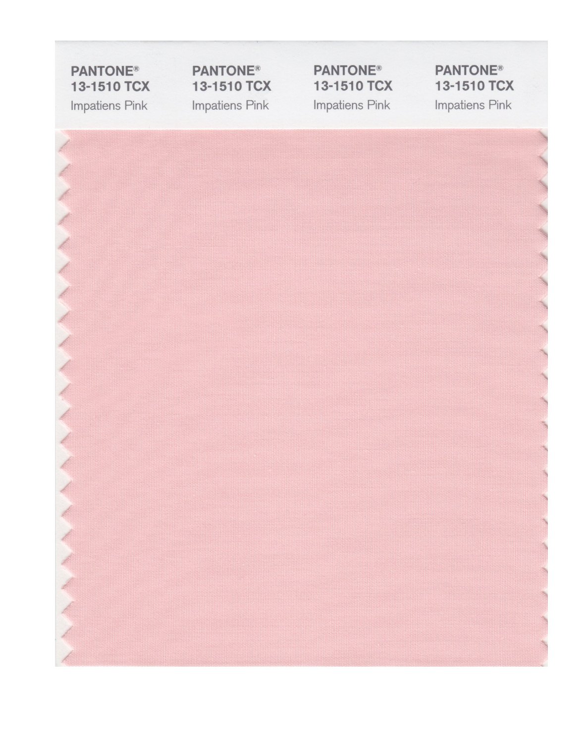 Pantone Cotton Swatch 13-1510 Impatiens Pink