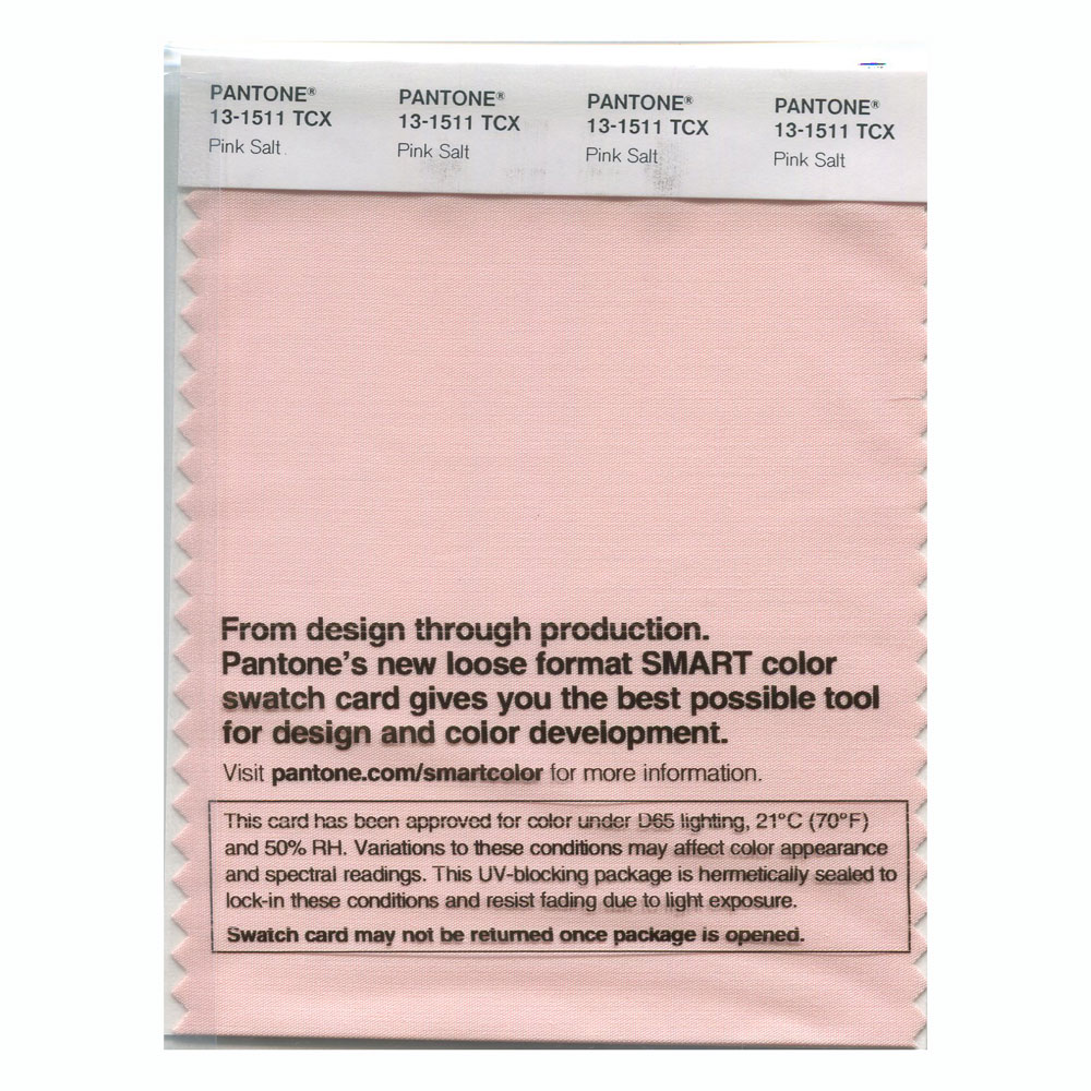 Pantone Cotton Swatch 13-1511 Pink Salt