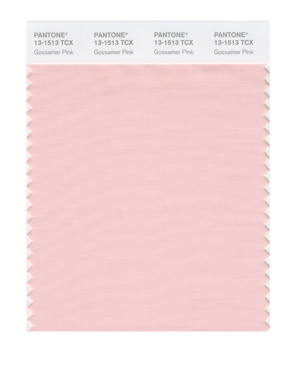 Pantone Cotton Swatch 13-1513 Gossamer Pink