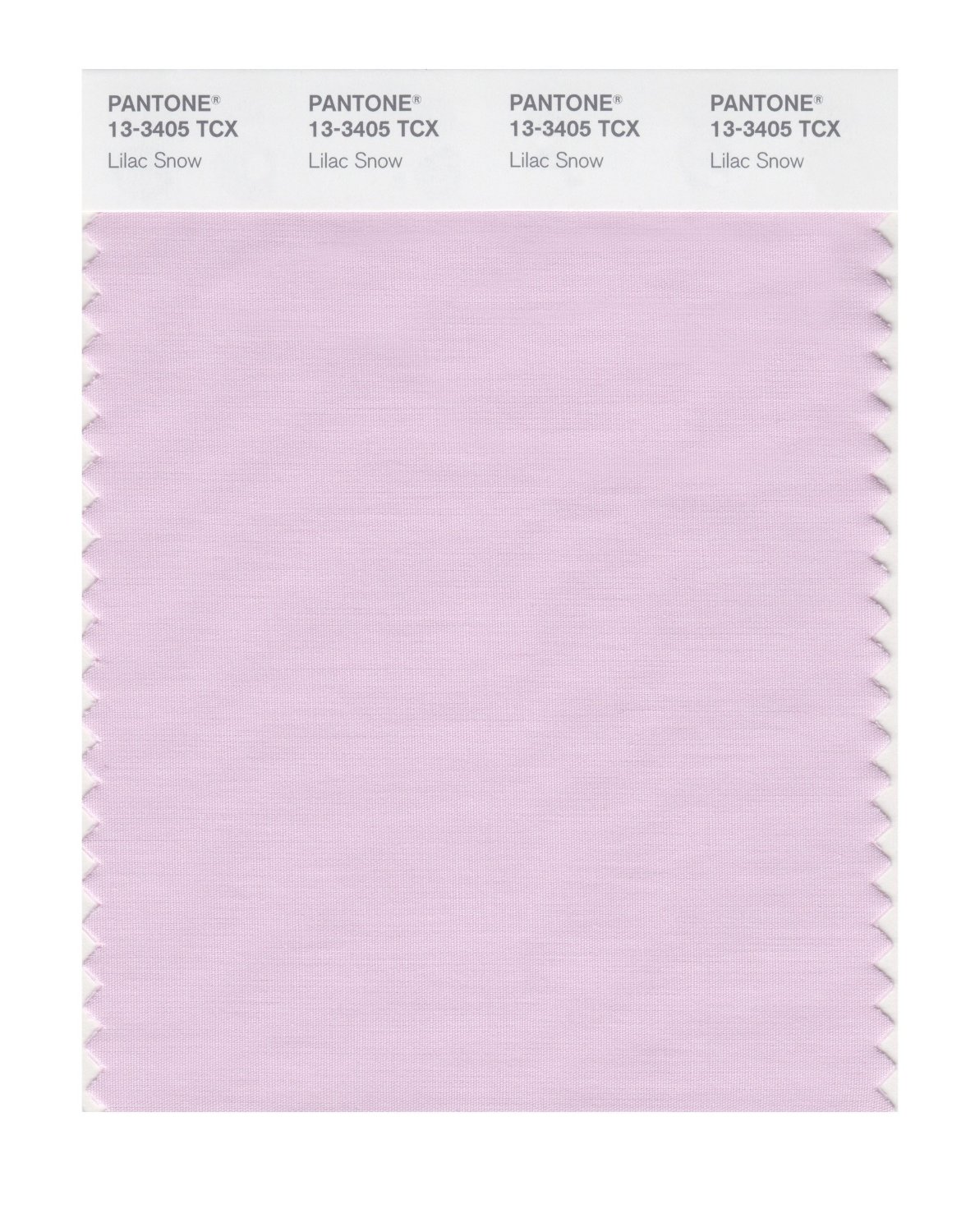 Pantone Cotton Swatch 13-3405 Lilac Snow