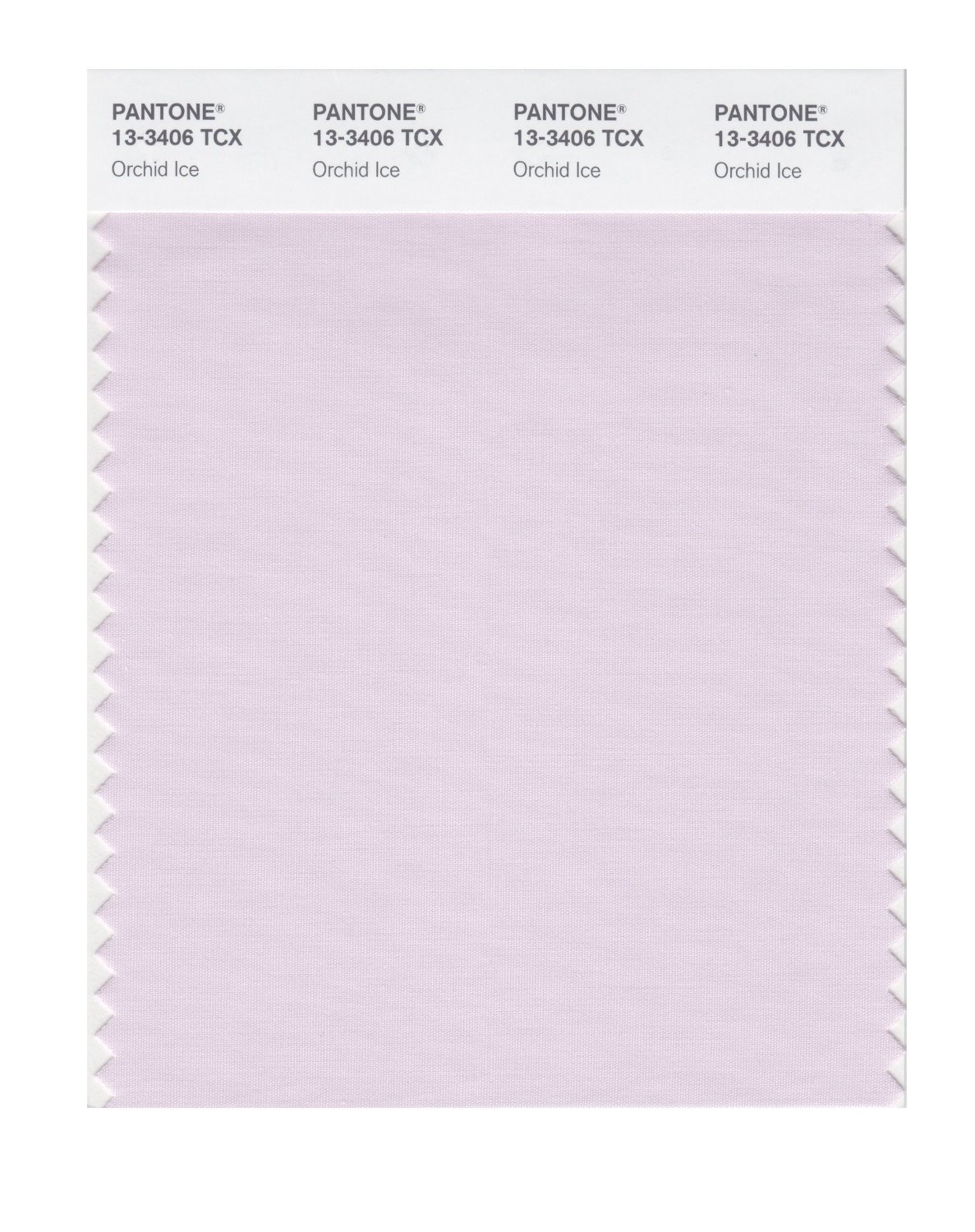 Pantone Cotton Swatch 13-3406 Orchid Ice