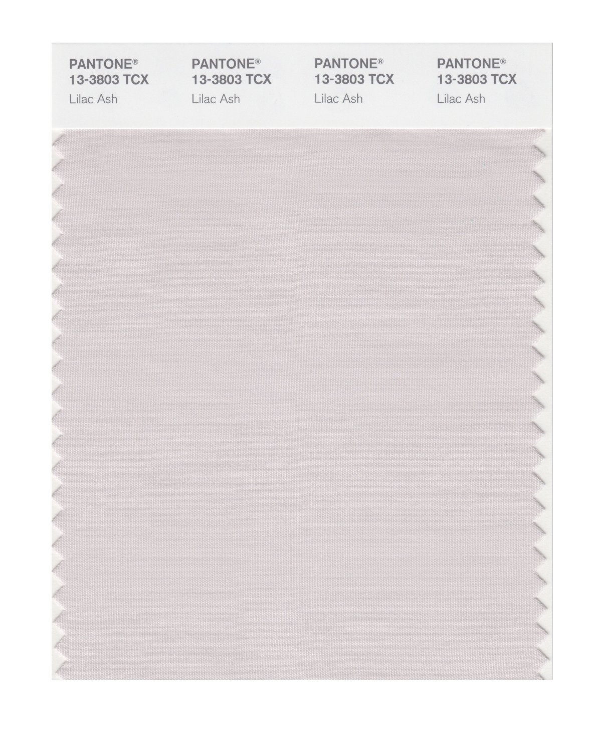 Pantone Cotton Swatch 13-3803 Lilac Ash