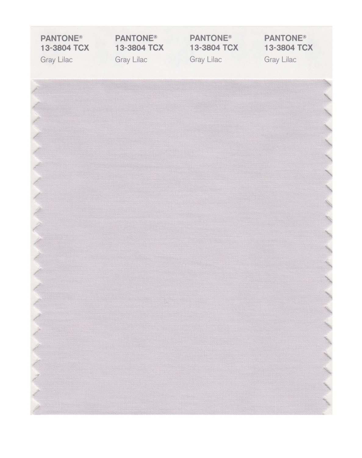 Pantone Cotton Swatch 13-3804 Gray Lilac