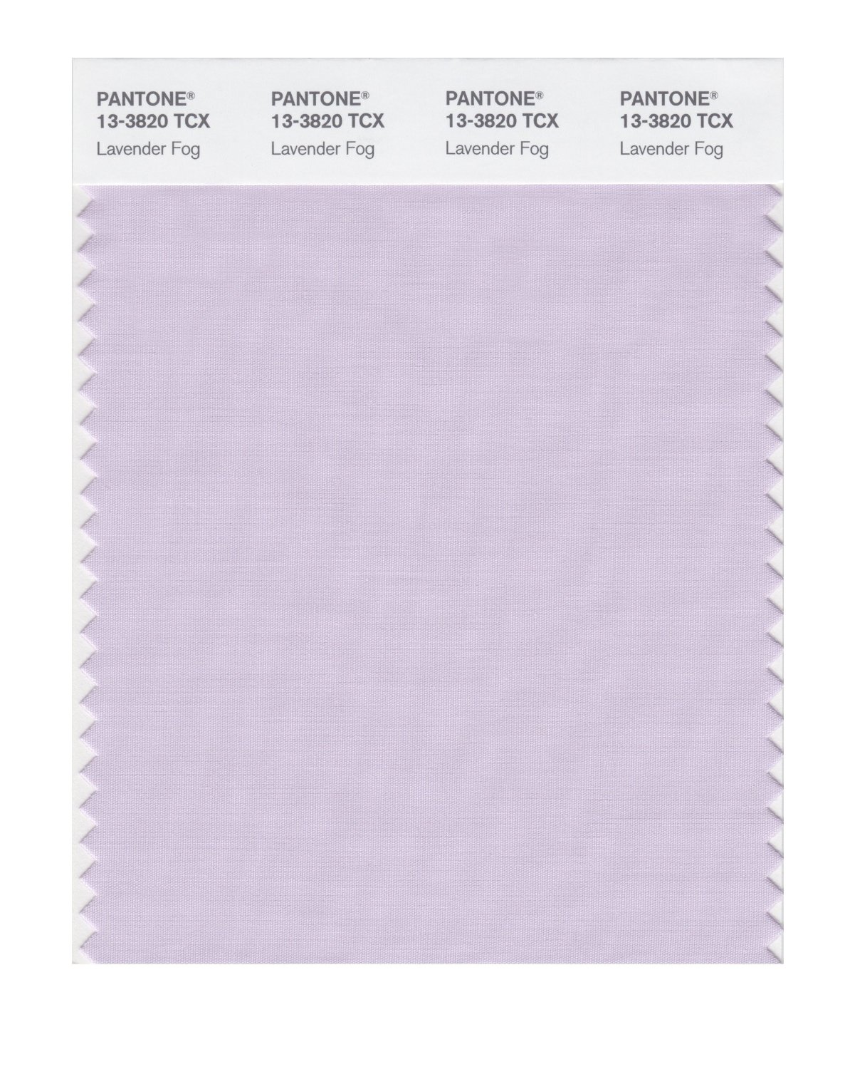 Pantone Cotton Swatch 13-3820 Lavender Fog