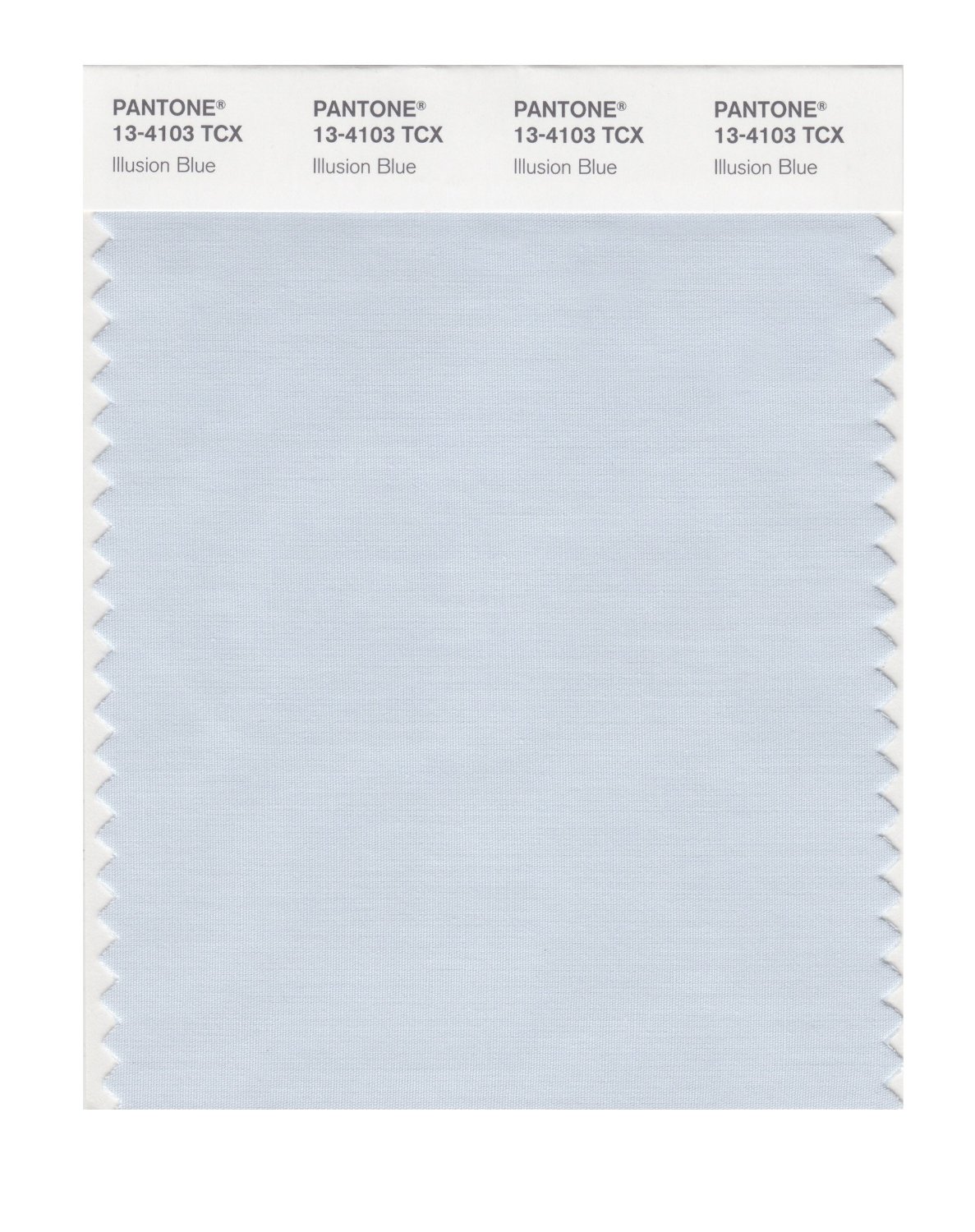 Pantone Cotton Swatch 13-4103 Illusion Blue