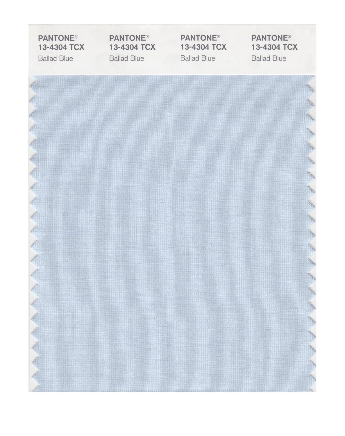 Pantone Cotton Swatch 13-4304 Ballad Blue