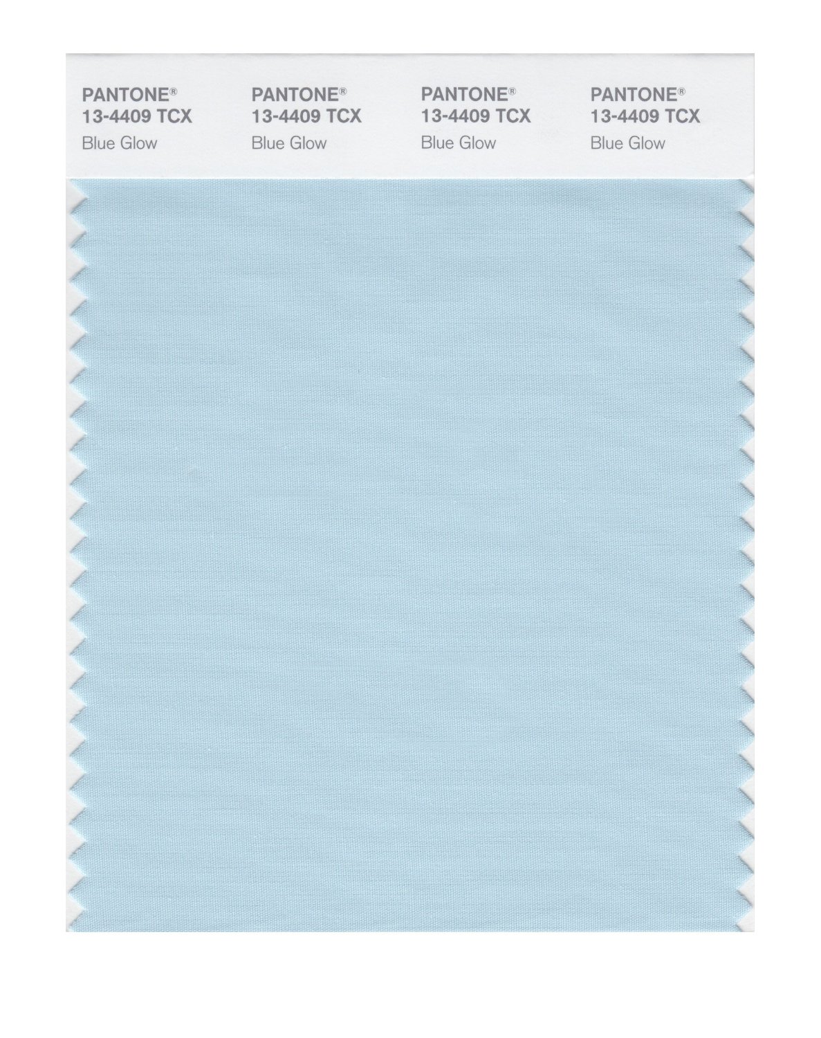 Pantone Cotton Swatch 13-4409 Blue Glow