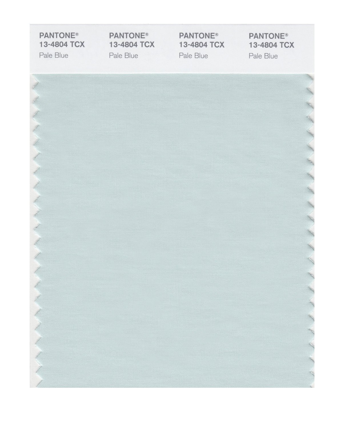 Pantone Cotton Swatch 13-4804 Pale Blue