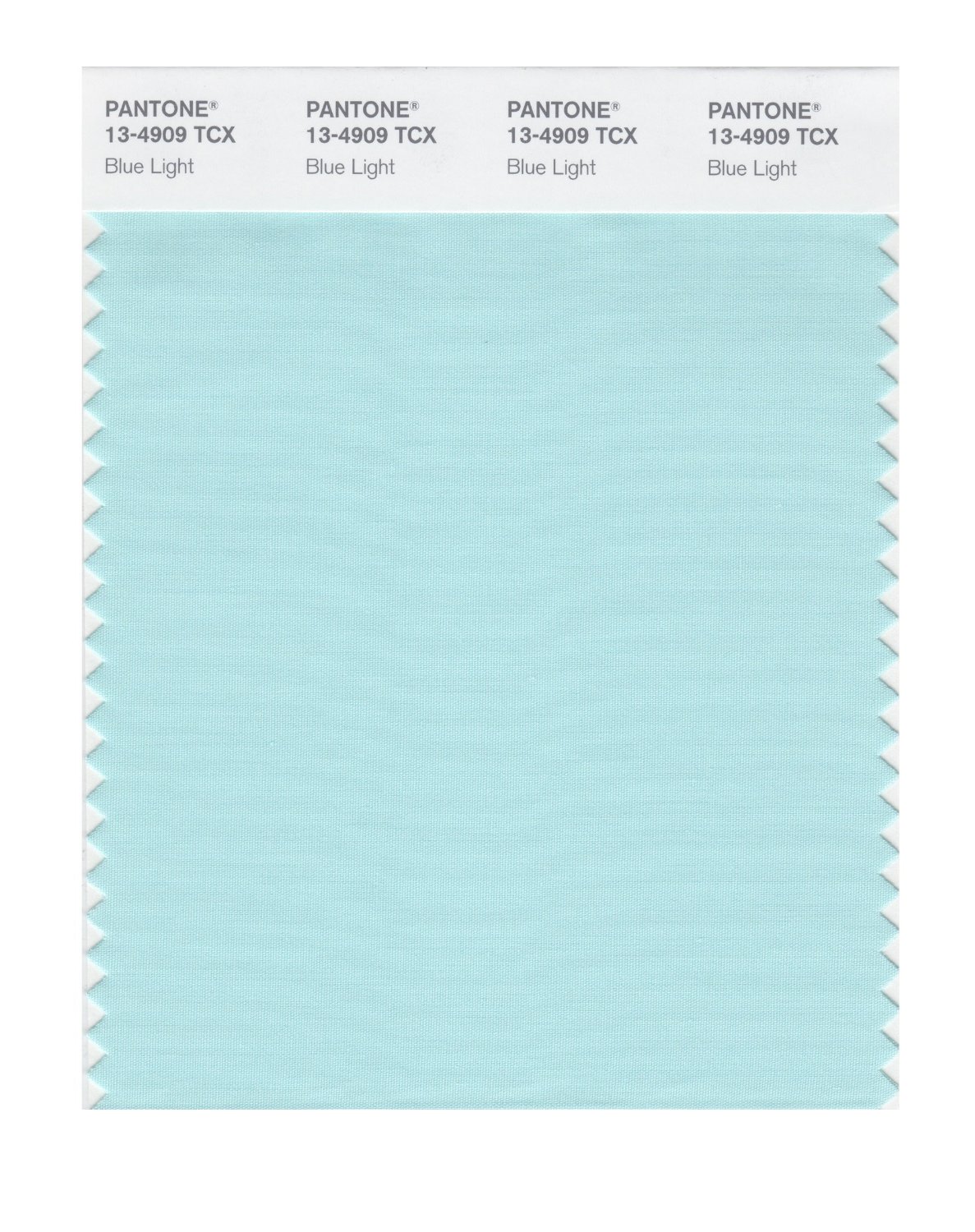 Pantone Cotton Swatch 13-4909 Blue Light