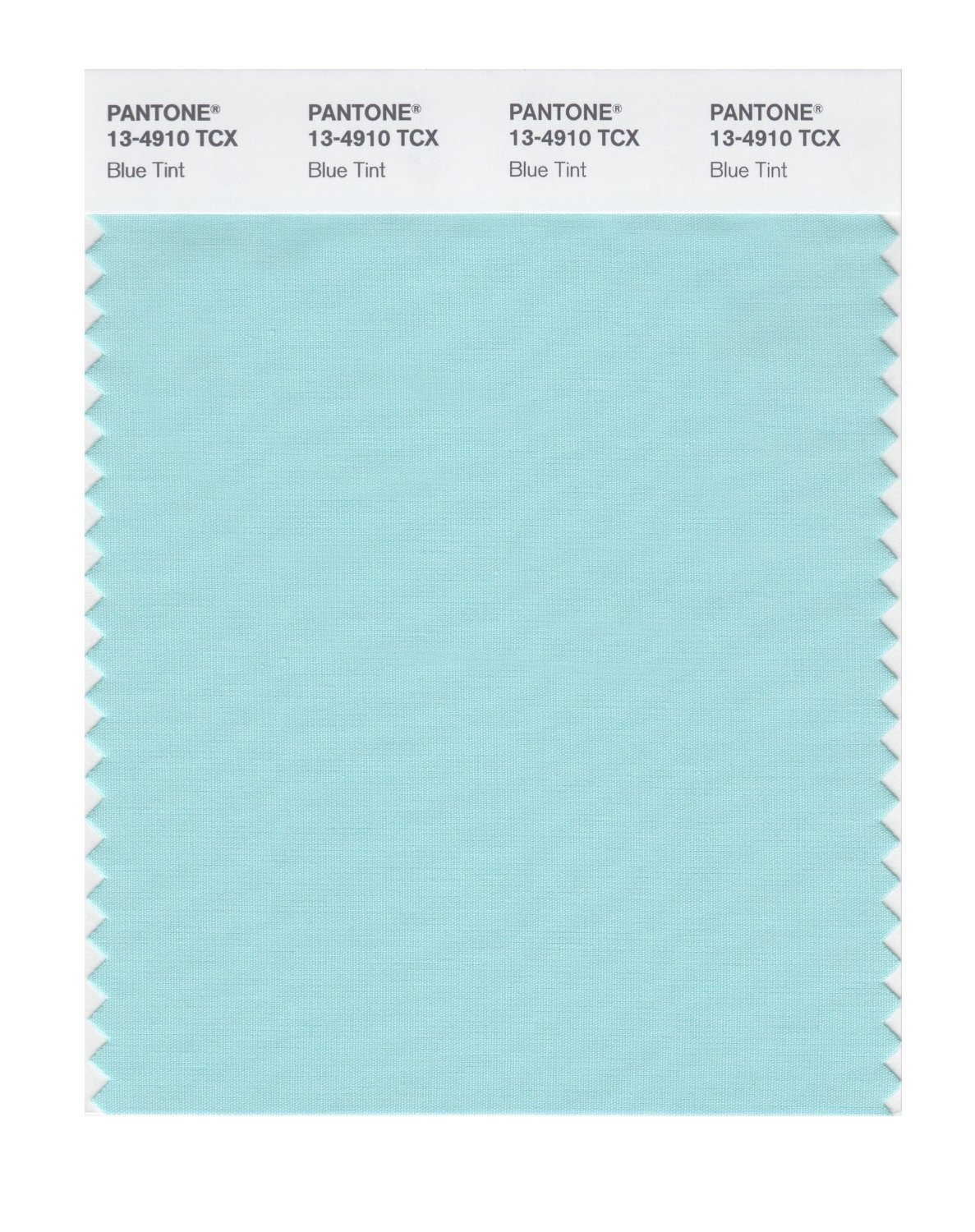 Pantone Cotton Swatch 13-4910 Blue Tint
